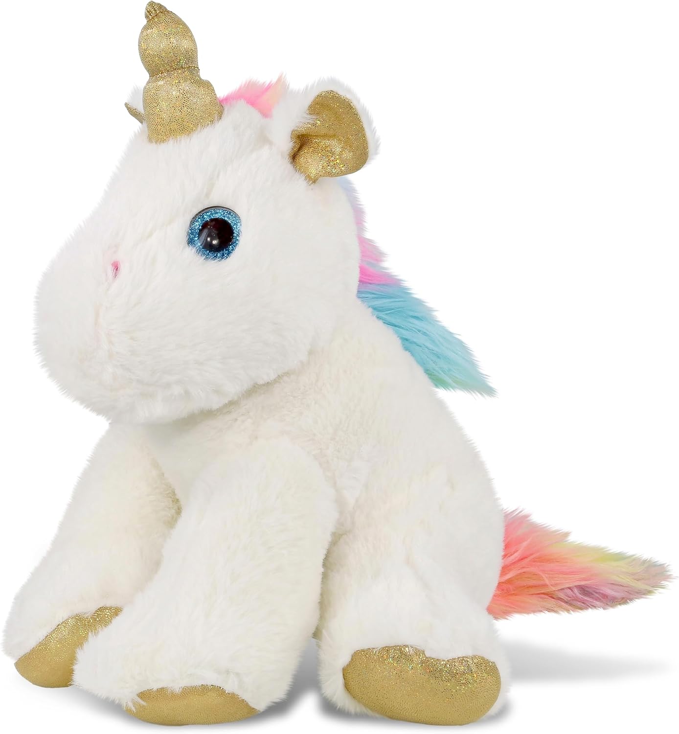 DolliBu White Gold Unicorn Plush 115 Inch