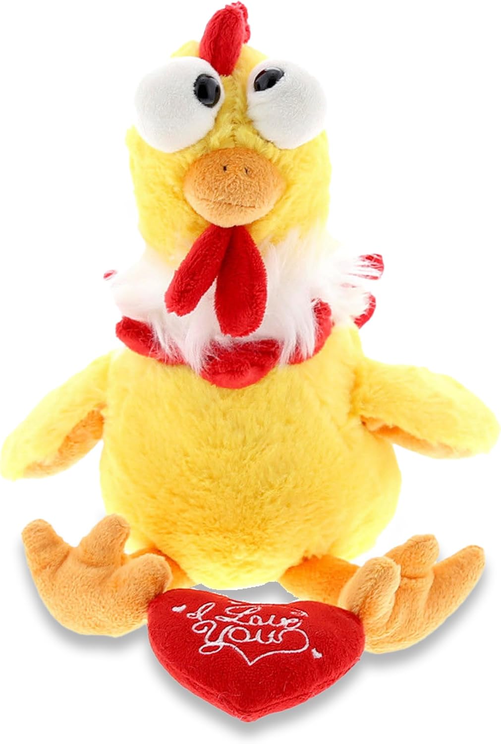 DolliBu I Love You Yellow Rooster Plush Toy
