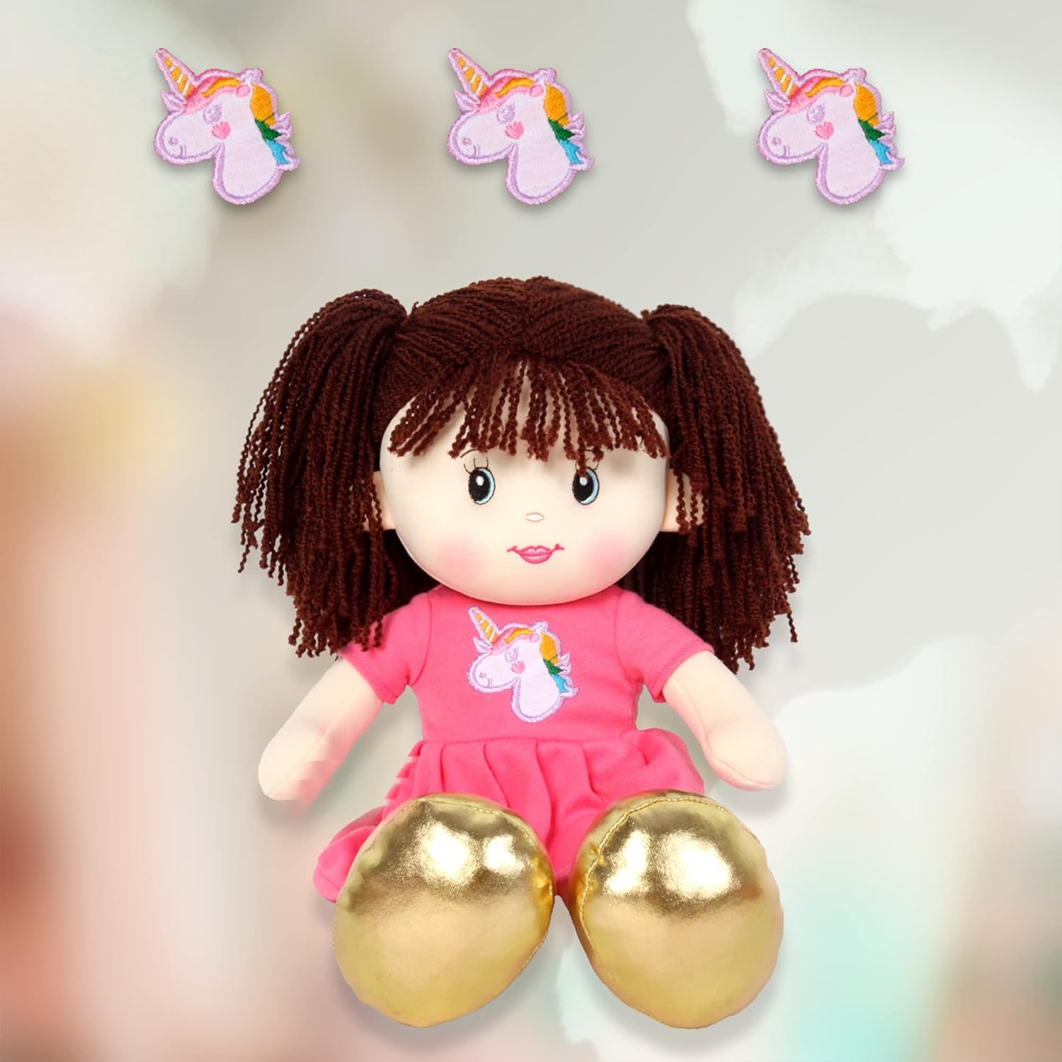 Linzy 16 Pink Laura Soft Plush Rag Doll