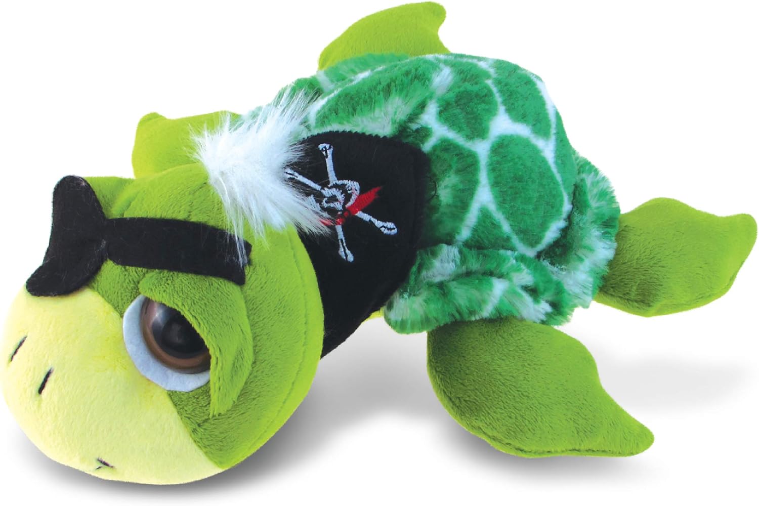 DolliBu Pirate Sea Turtle Plush - 9 Inch Huggable Toy