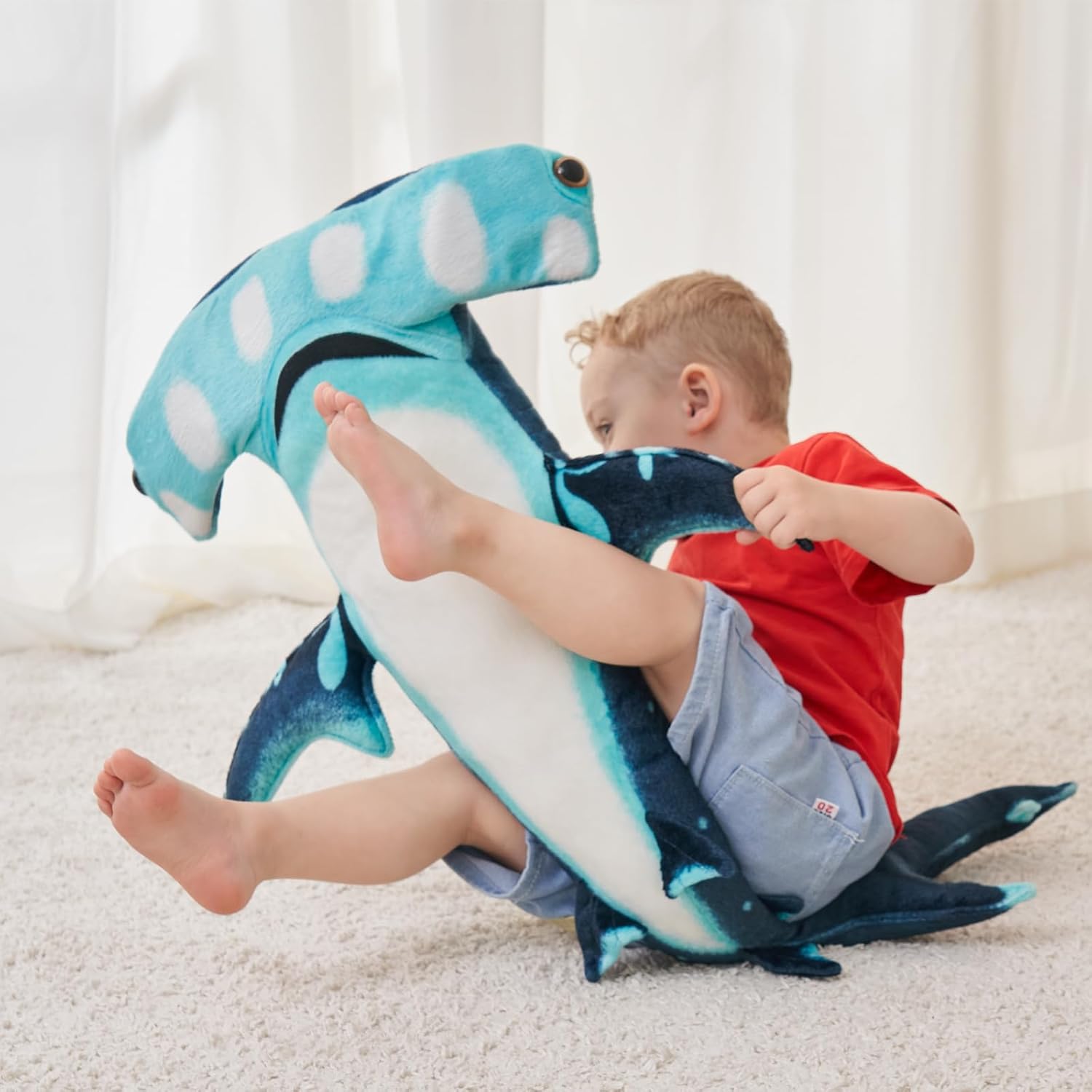 40 Inch Hammerhead Shark Plush Toy - Giant Stuffed Animal