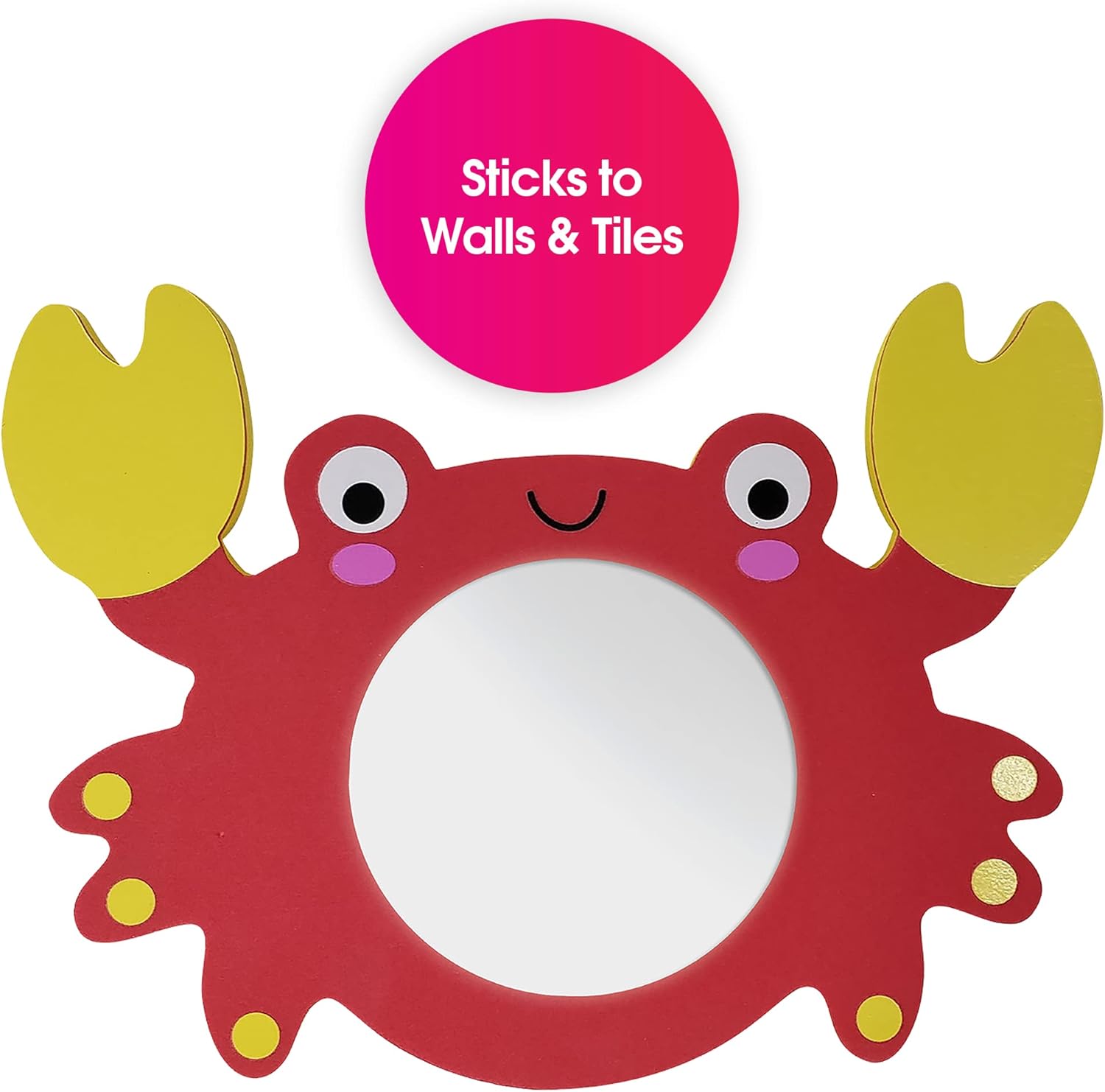 Edushape Magic Mirror Crab - Learning Bath Toy for Toddlers