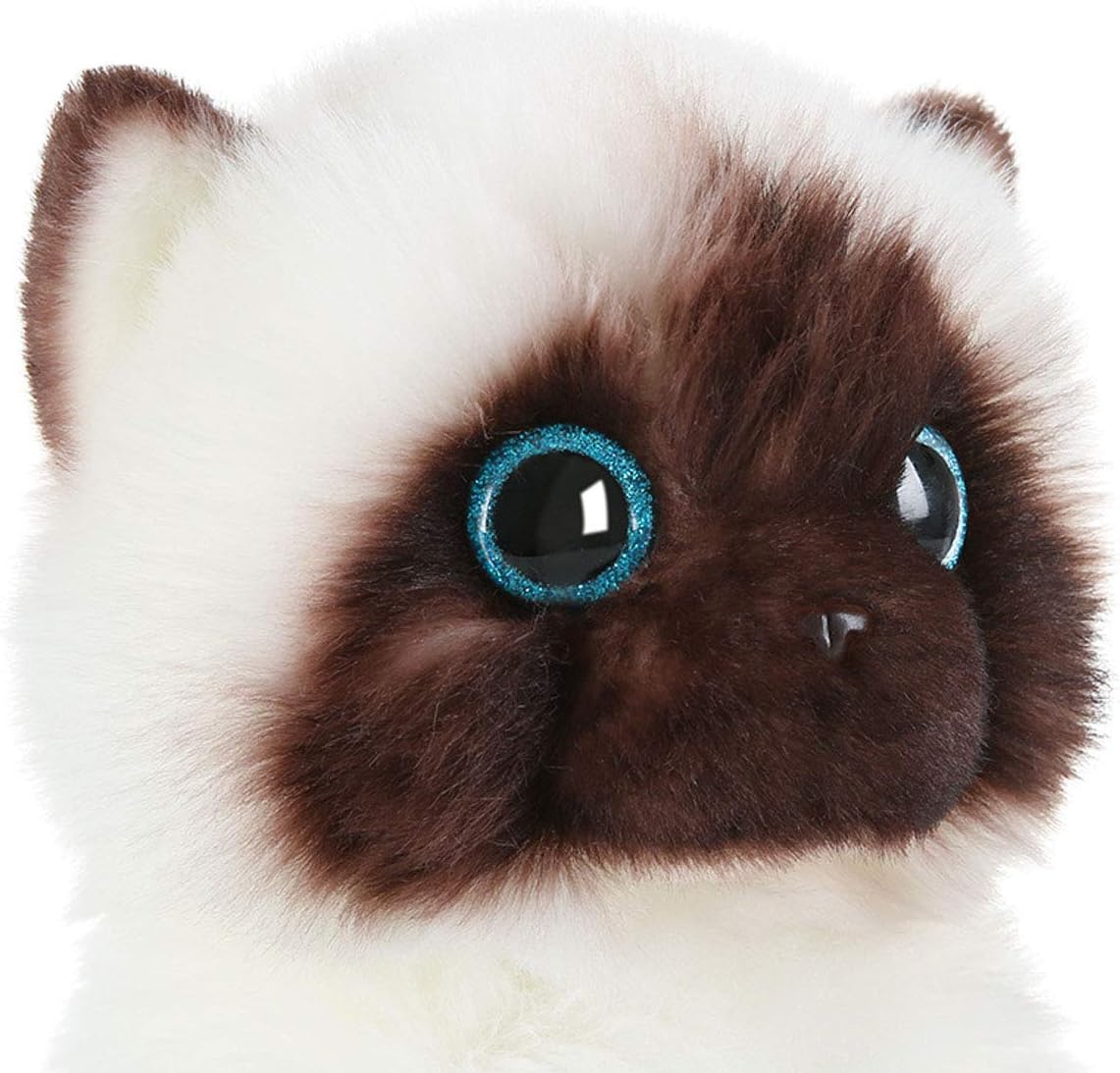 Cuddly Siamese Cat Plush Pillow Toy 8 Inch