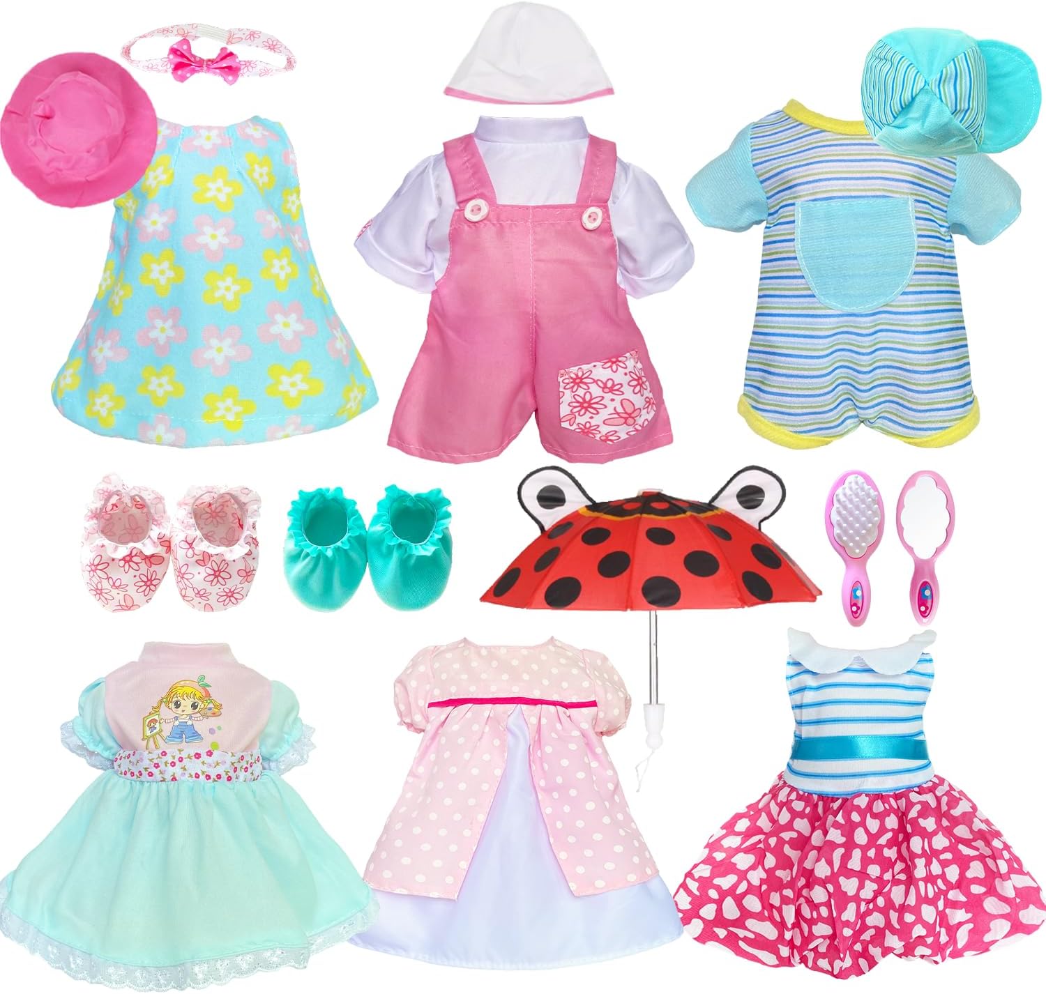 Huang Cheng 12 Pcs Handmade Baby Doll Clothes