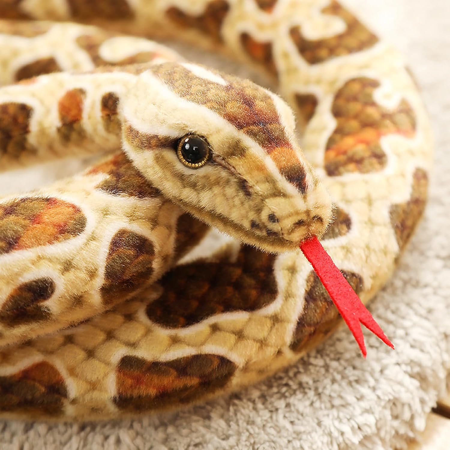80 Inch Realistic Snake Plush Toy for Kids 1