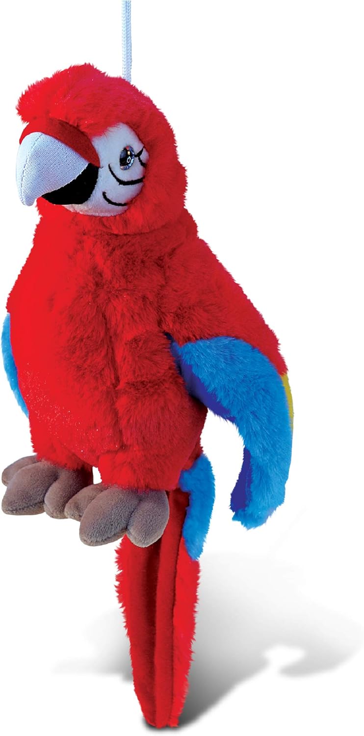 Puzzled DolliBu Red Parrot Plush Toy - 95 Inch