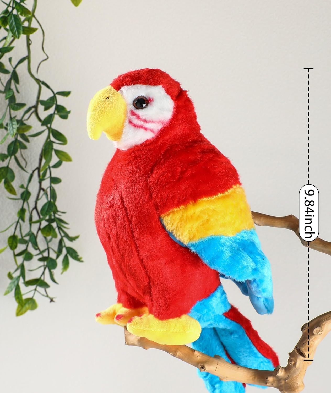 LeYoHa Parrot Plush Toy - Red Macaw 984 Inch