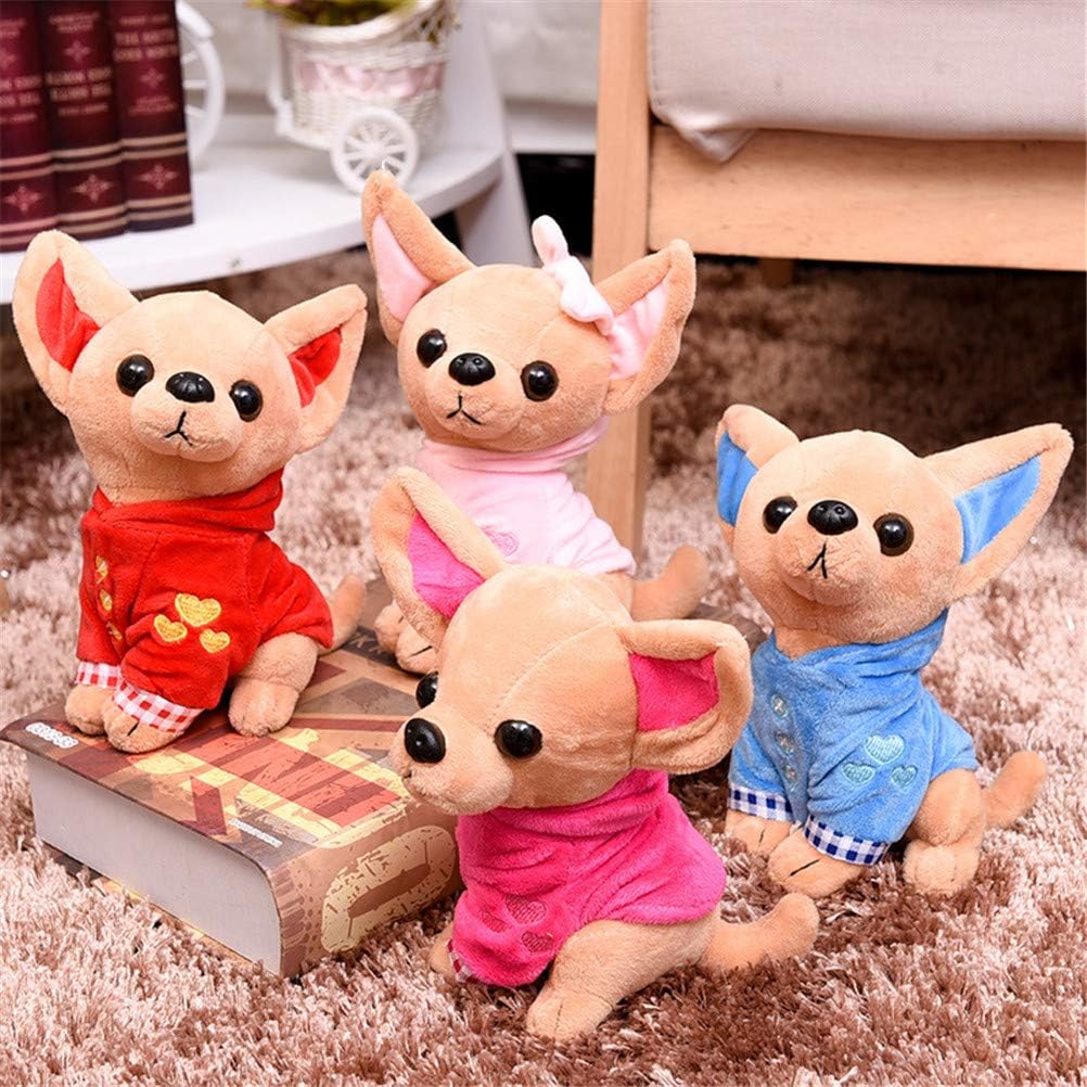 SUSHAFEN Stuffed Dog Plush Toy 17cm Cute Pillow Decoration