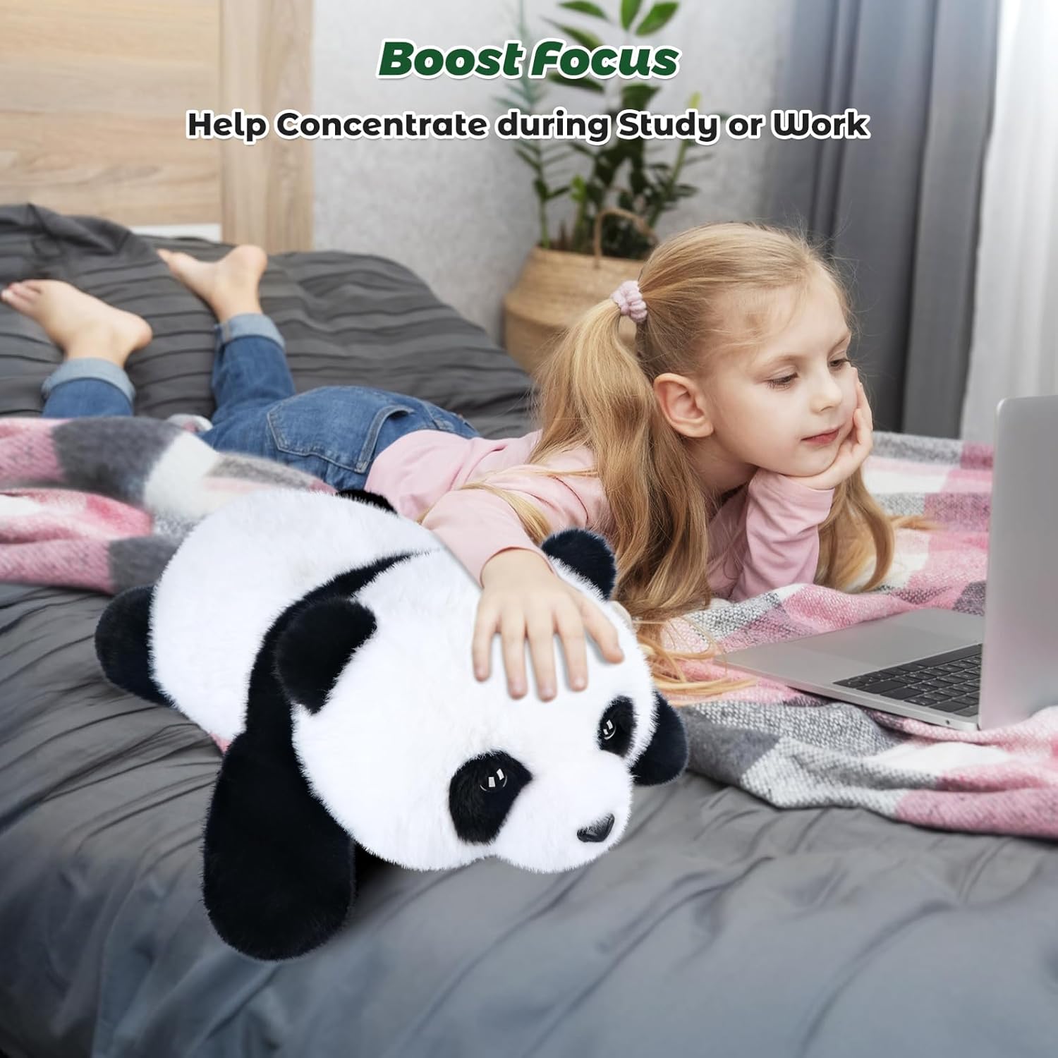 Bobbie Laxi 23 Panda Weighted Plush Toy for Comfort