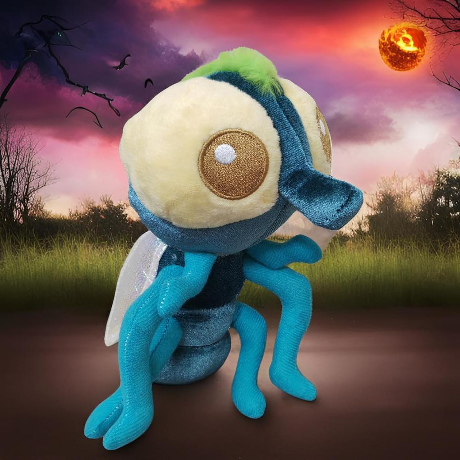 Cute Spider Plush Toy for Kids and Teens Blue