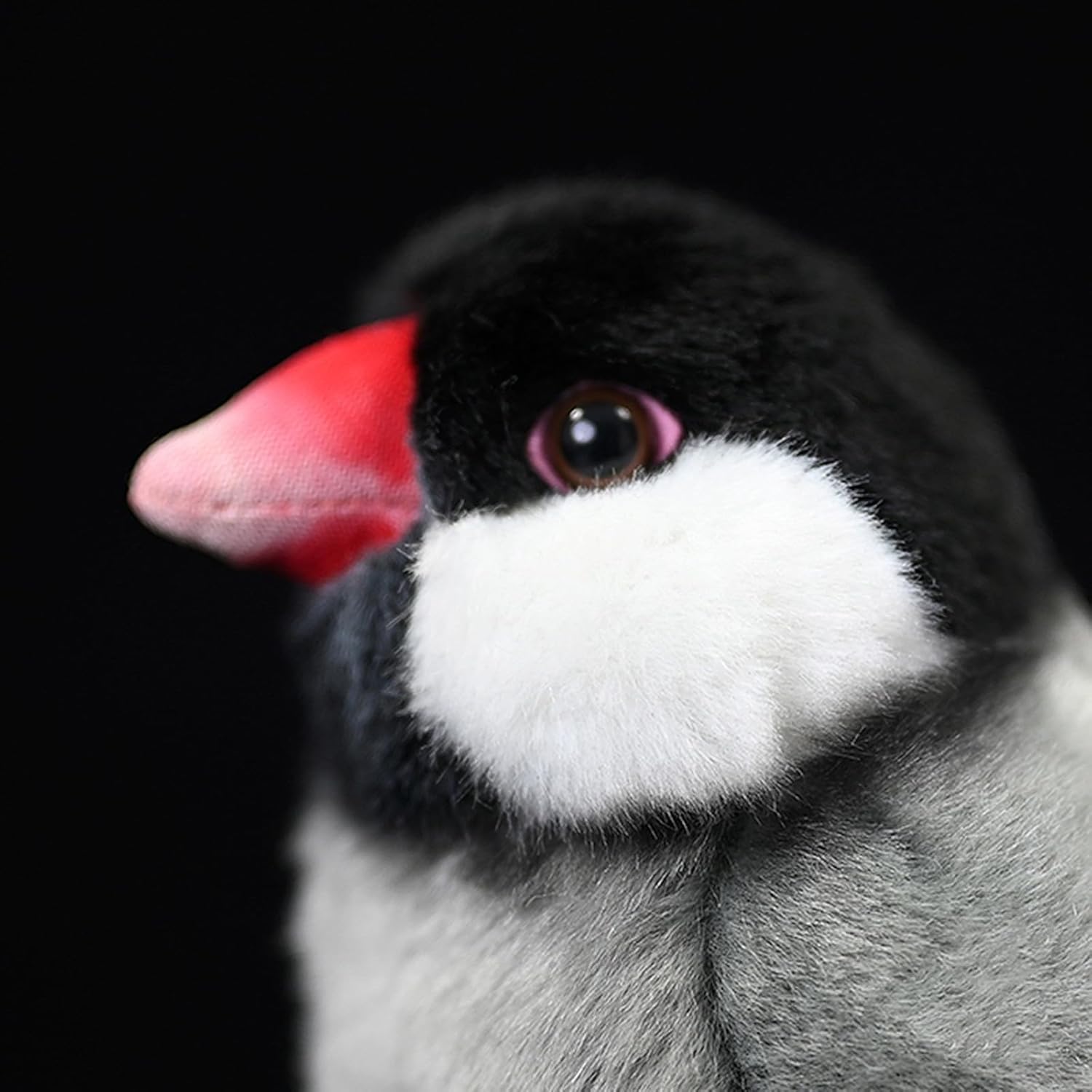 Tiny Heart Gray Bird Plush Toy for Kids 1