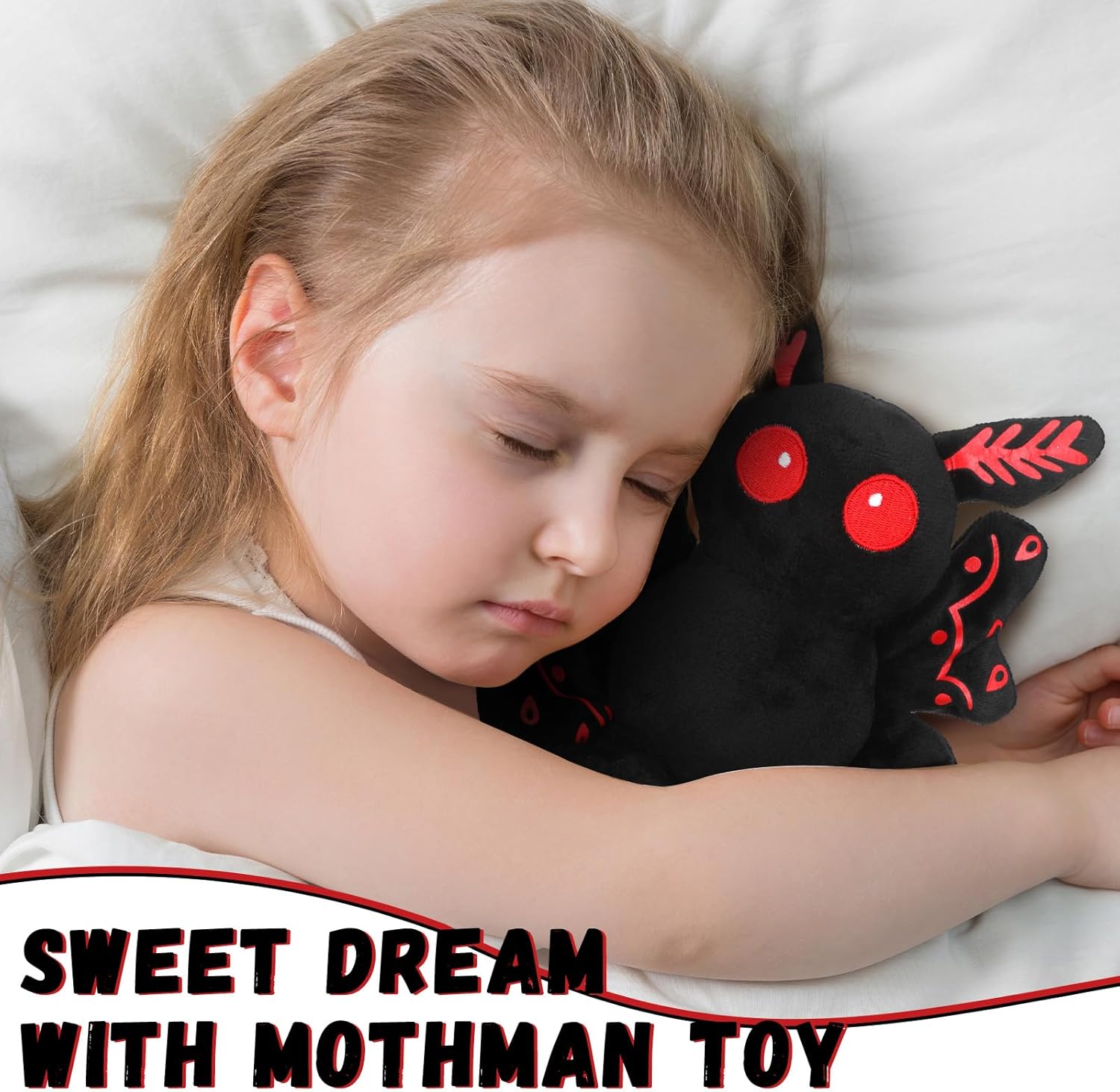 Jenaai Christmas Mothman Plush Toy for Kids
