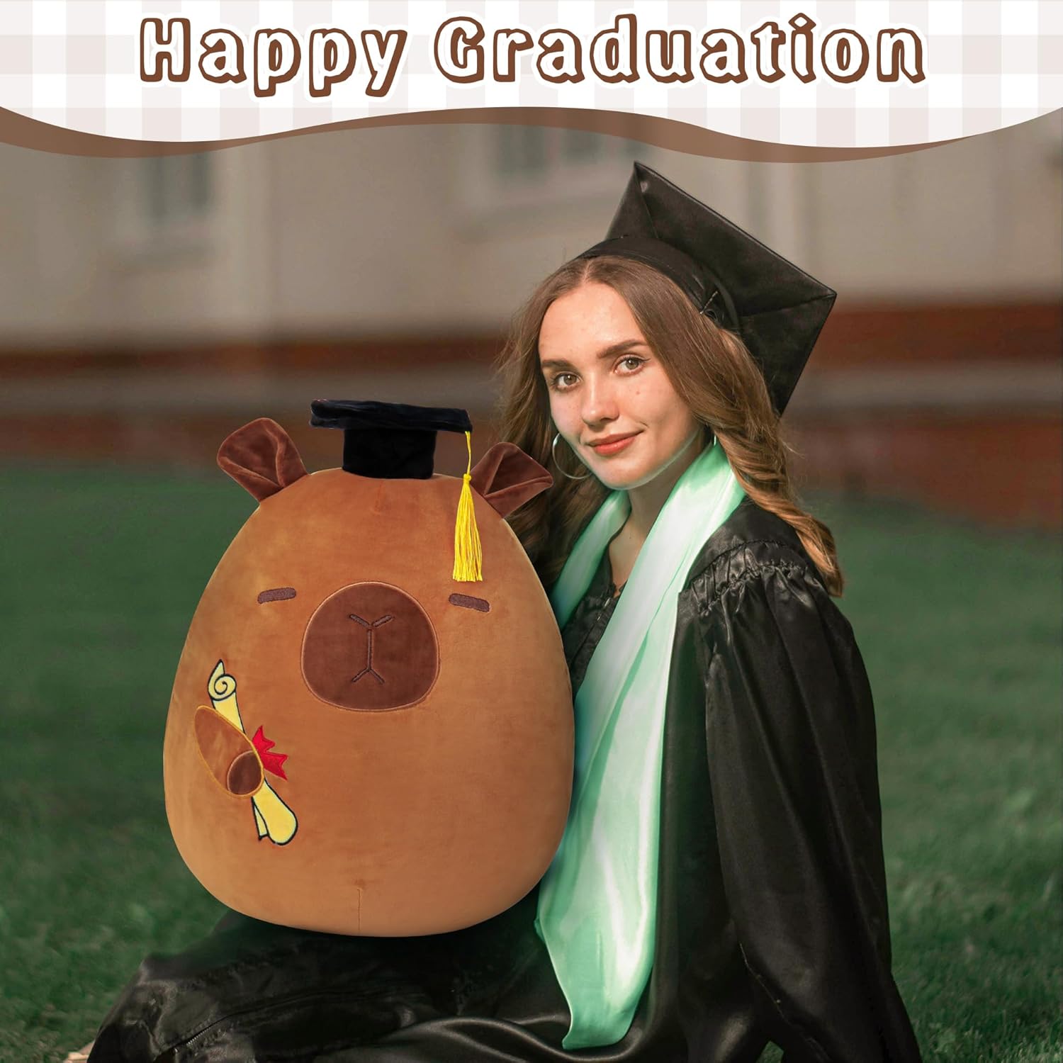 Capybara Graduation Plush Stuffed Animal 18