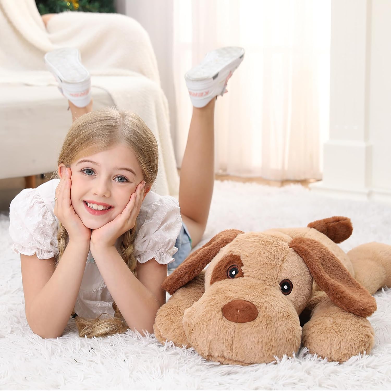 Gubuy 5lbs Weighted Dog Plush Toy 24in