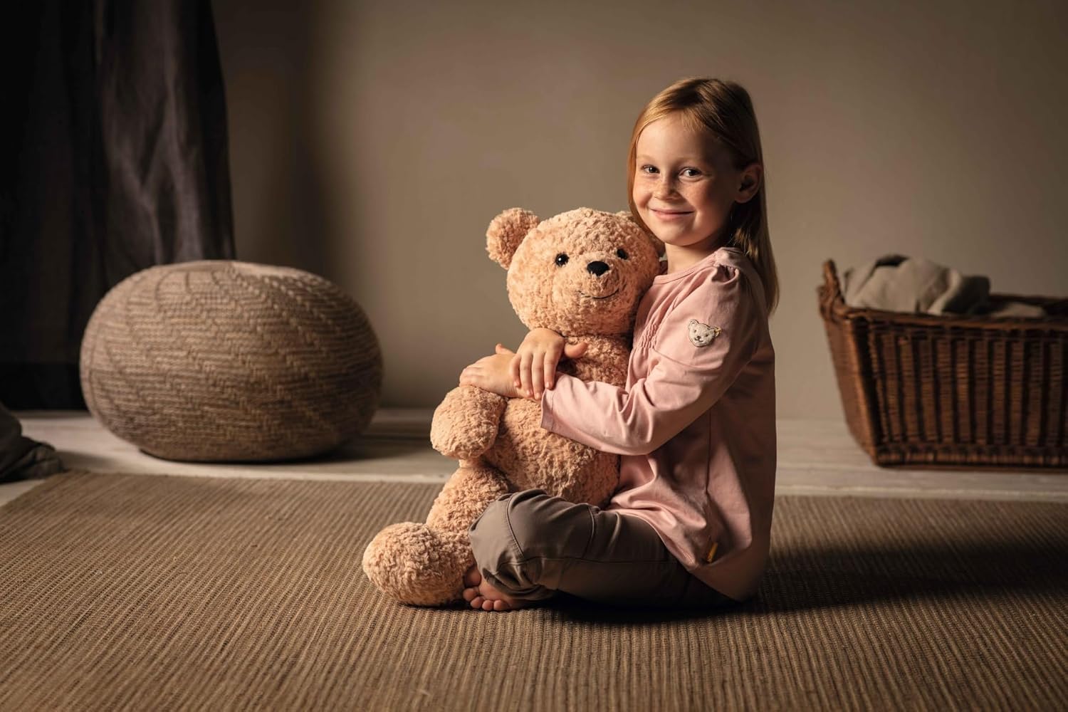 Steiff Jimmy Teddy Bear 55 cm Soft Plush Toy with Plastic Eyes