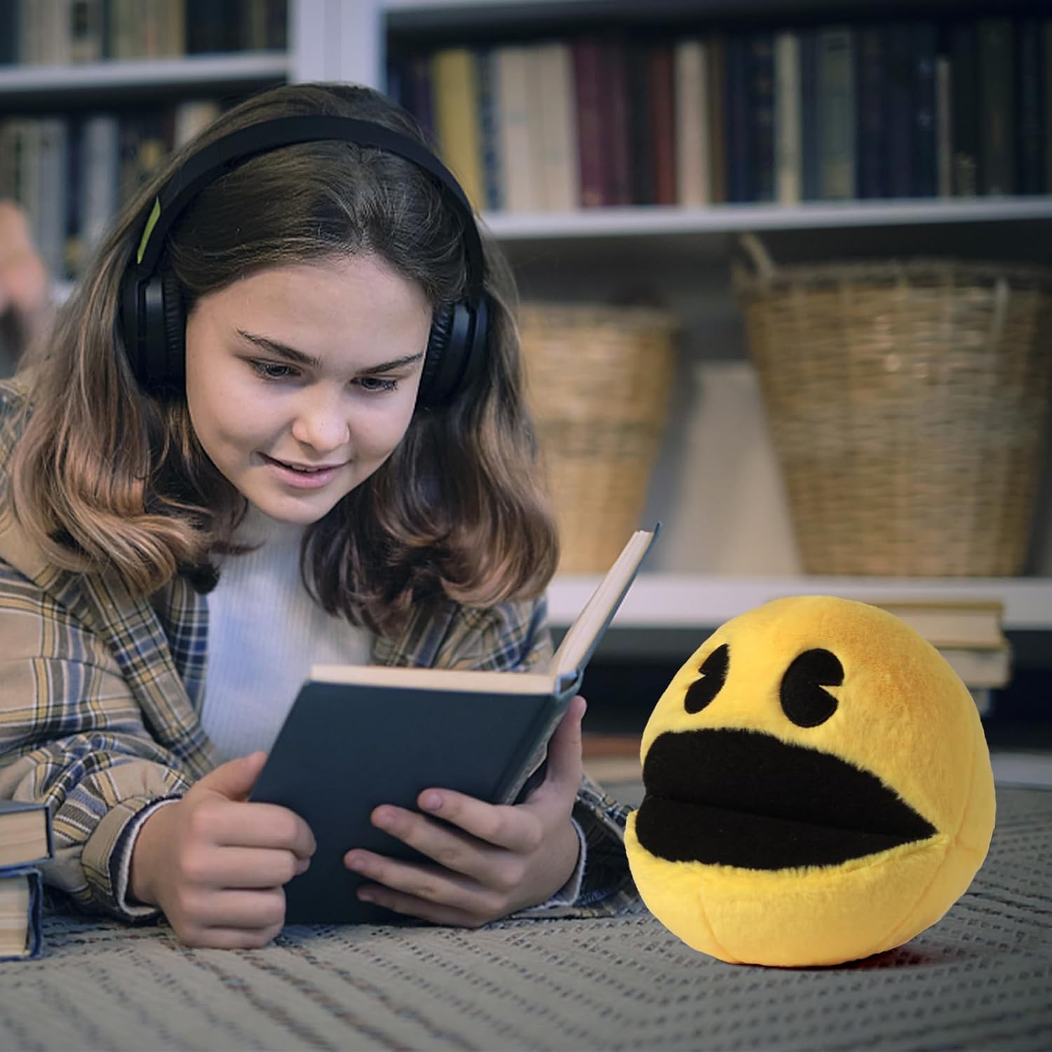 WjcnPac-Man 6 Inch Yellow Plush Stuffed Animal