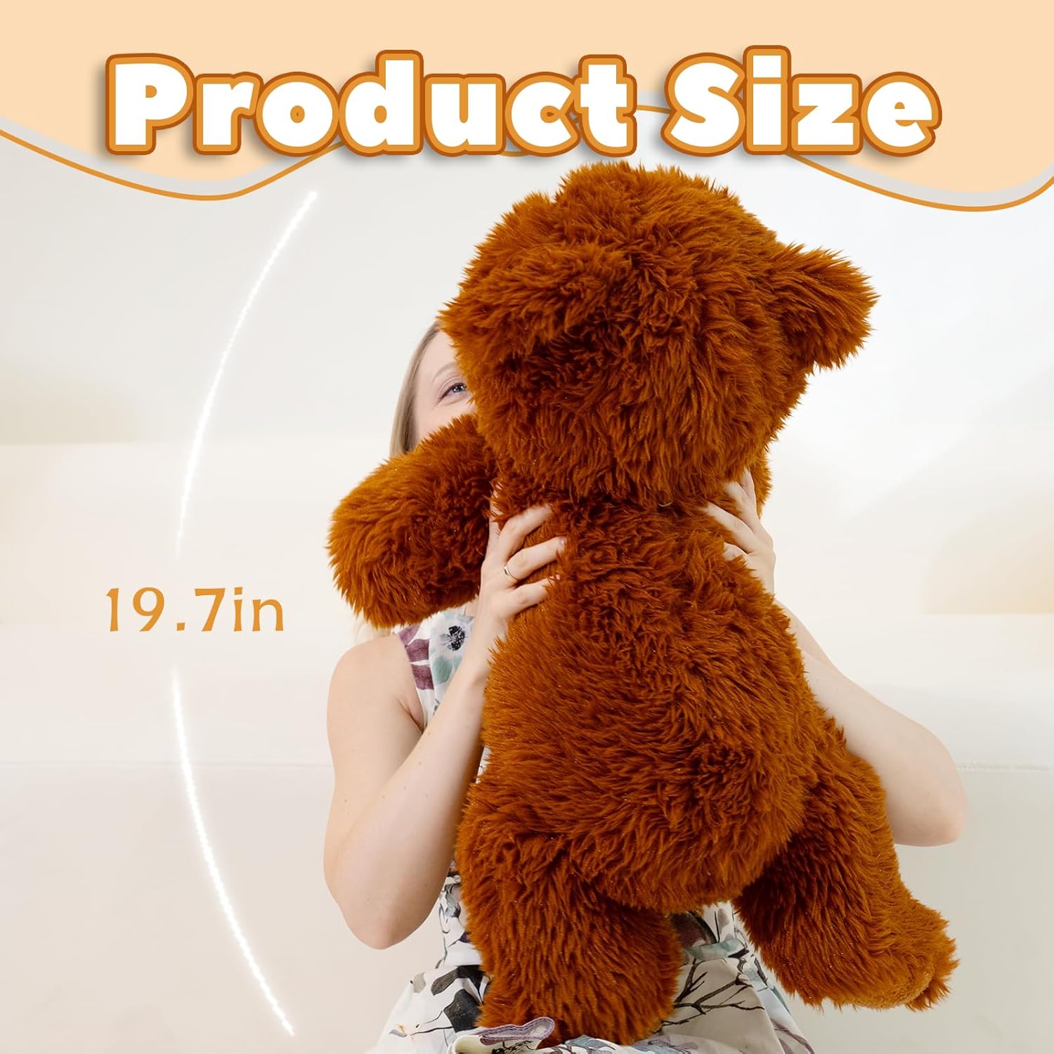 Brown Bear Plush 20 Inch Stuffed Animal Toy 1