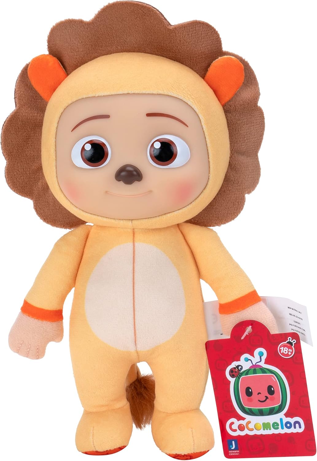 CoComelon JJ Little Lion Plush Toy 8-Inch