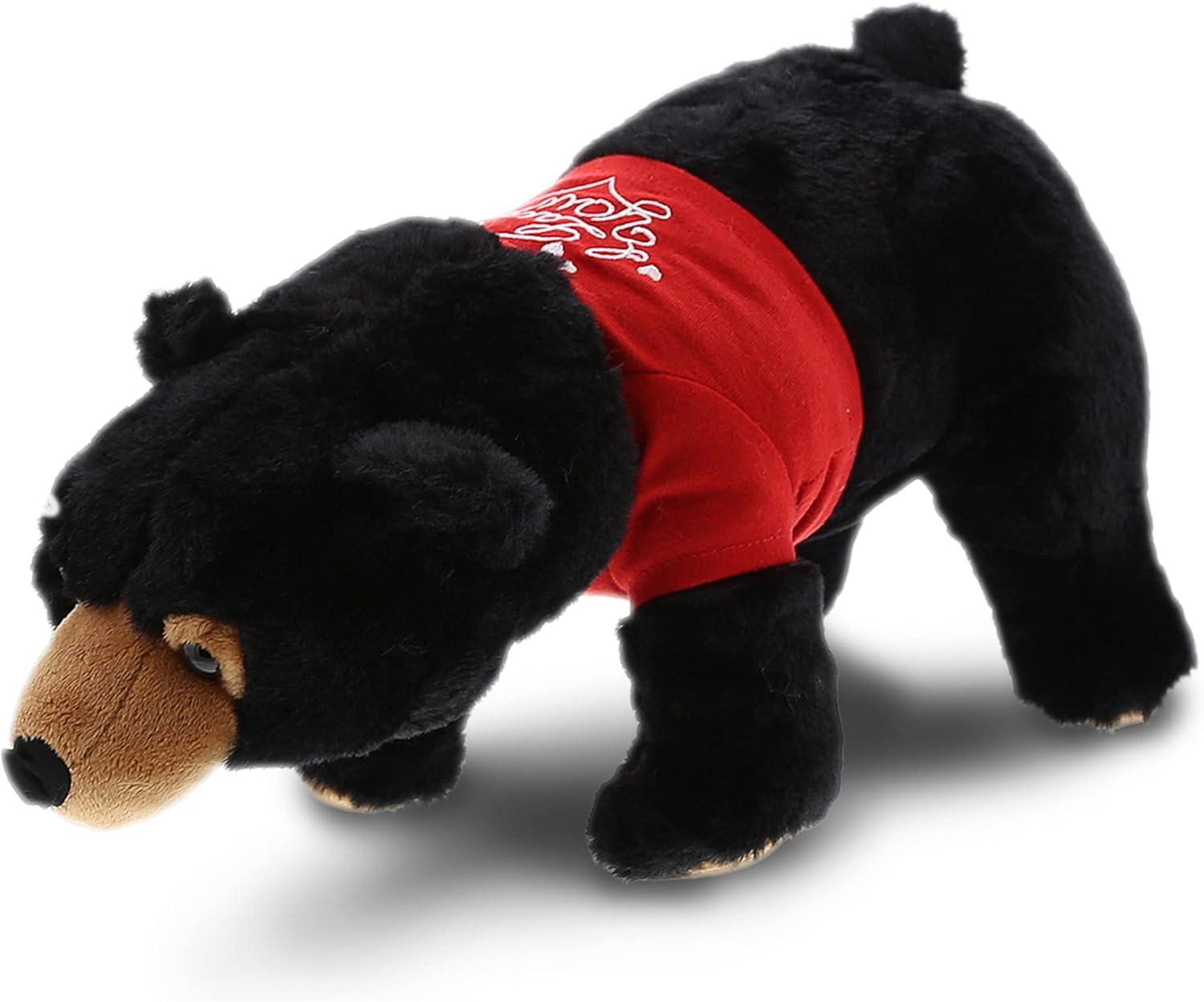 DolliBu I Love You Valentine Plush Black Bear - 16 Inches