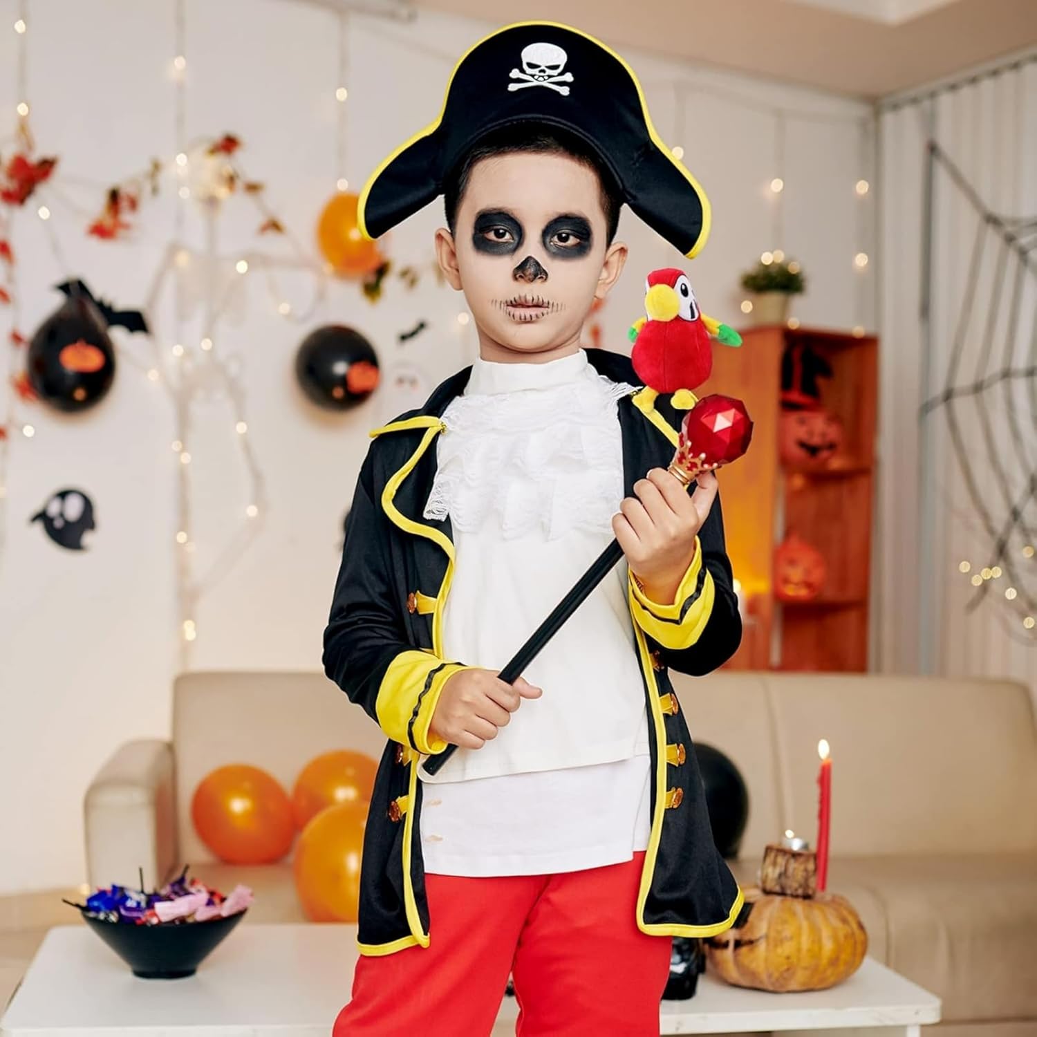 Fun Express Stuffed Parrot Shoulder Pirate Costume Accessory