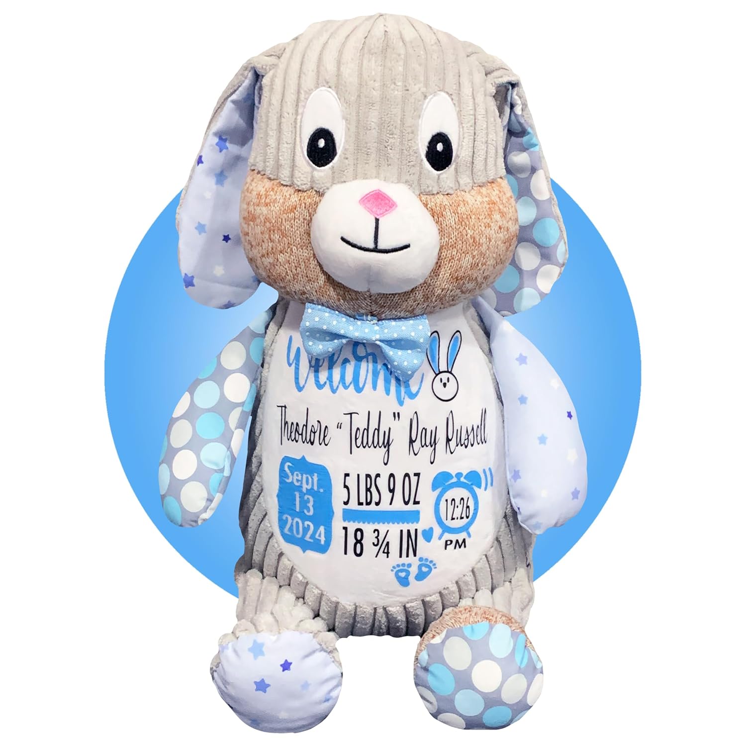Kikilishop Starry Night Bunny Birth Stats Plush