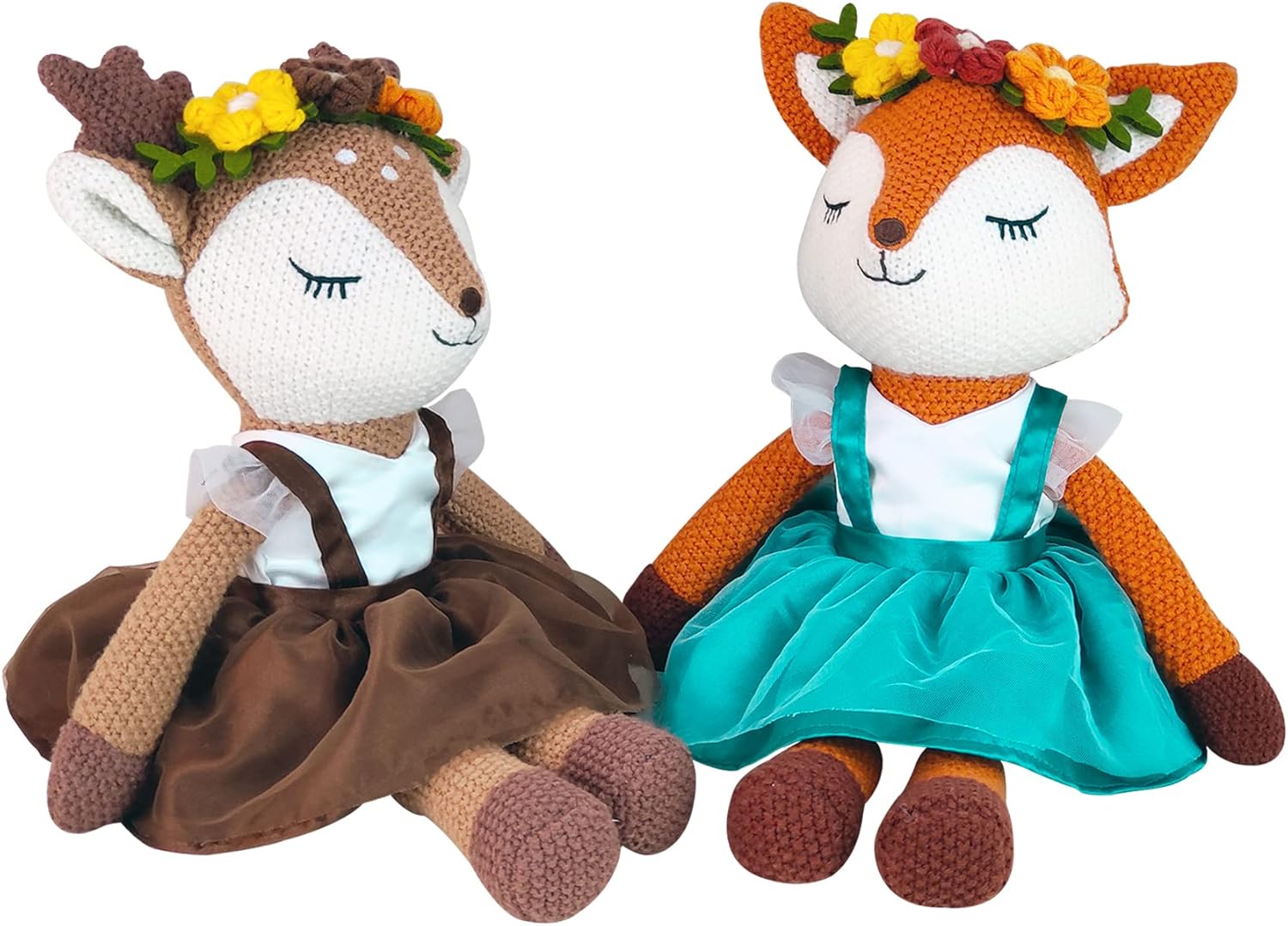 17 Deer Plush Toy Cute Reindeer Ballerina Doll for Kids