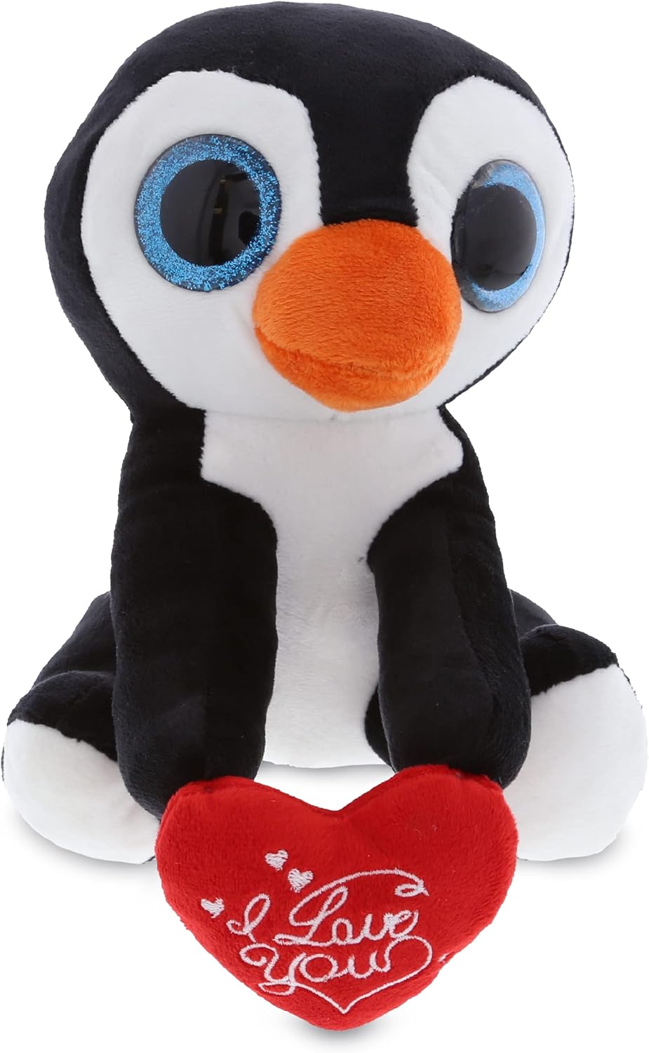 DolliBu I Love You Valentine Penguin Plush - 8 Inch
