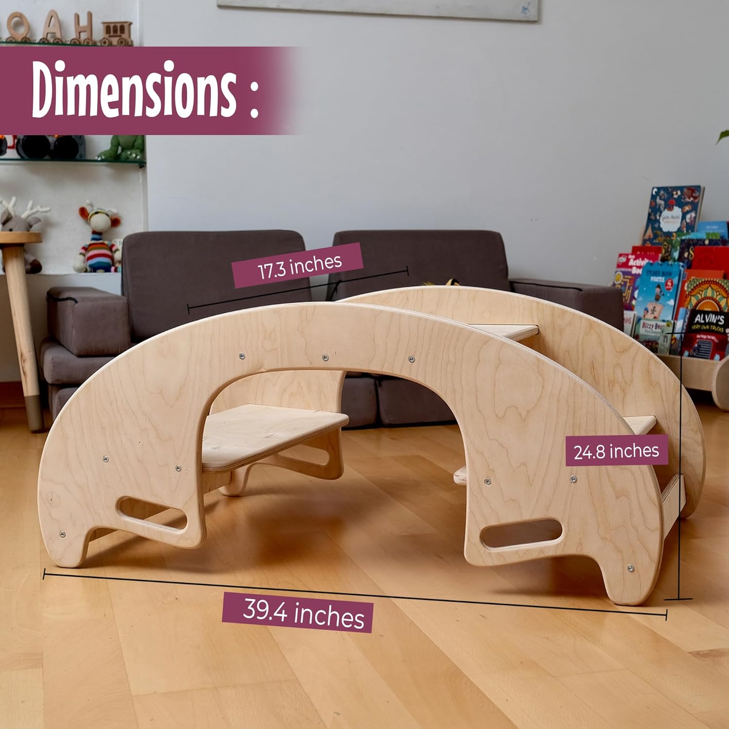 Montessori Wooden Seesaw for Toddlers