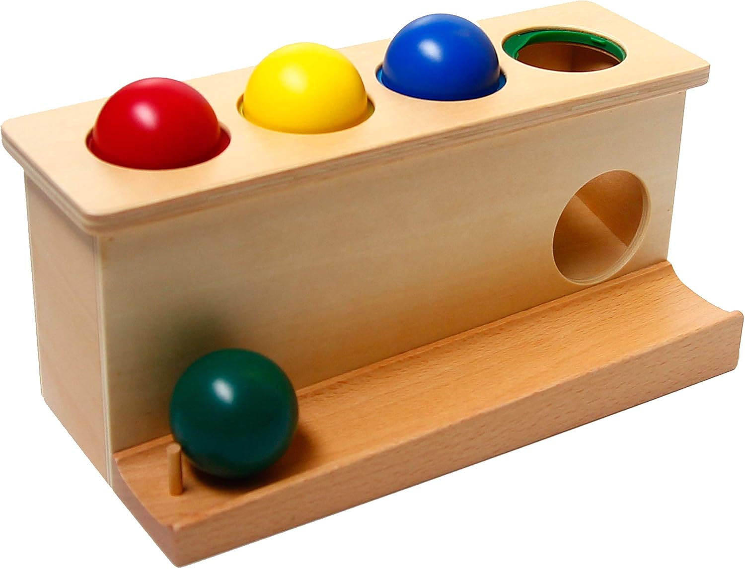 Montessori Wooden Push Ball Toy for Toddlers