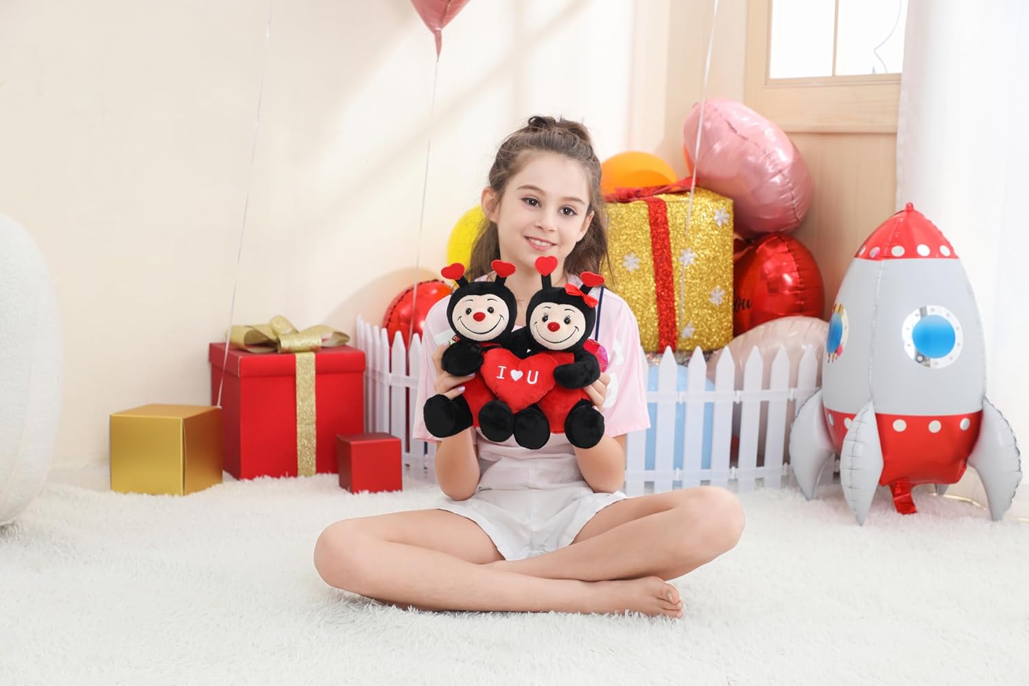 Yohaki Cute Bee Plush Stuffed Animal 2 in 1 Soft Plushie