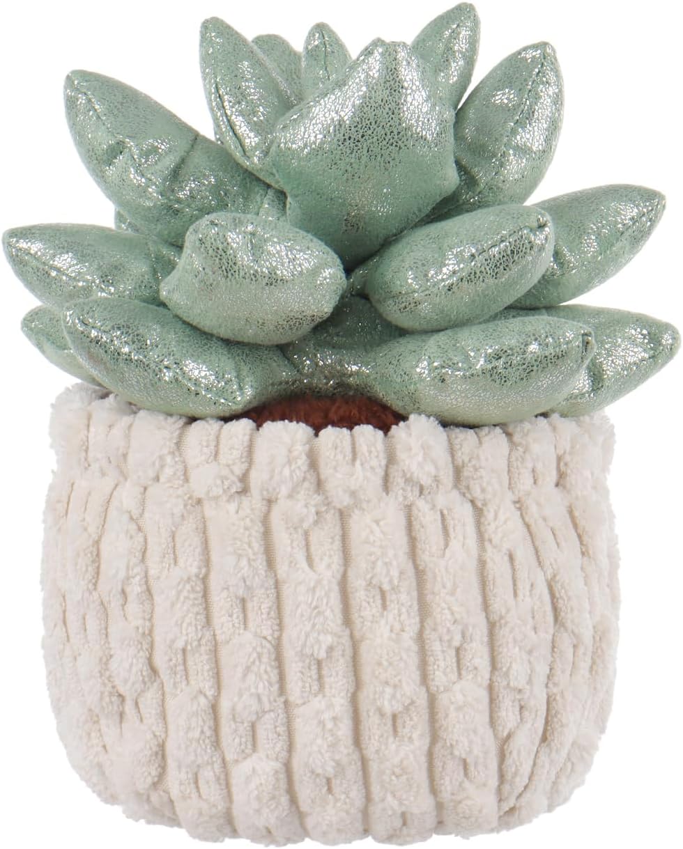 Apricot Lamb Potted Shiny Succulents Plush Stuffed Animal for Kids