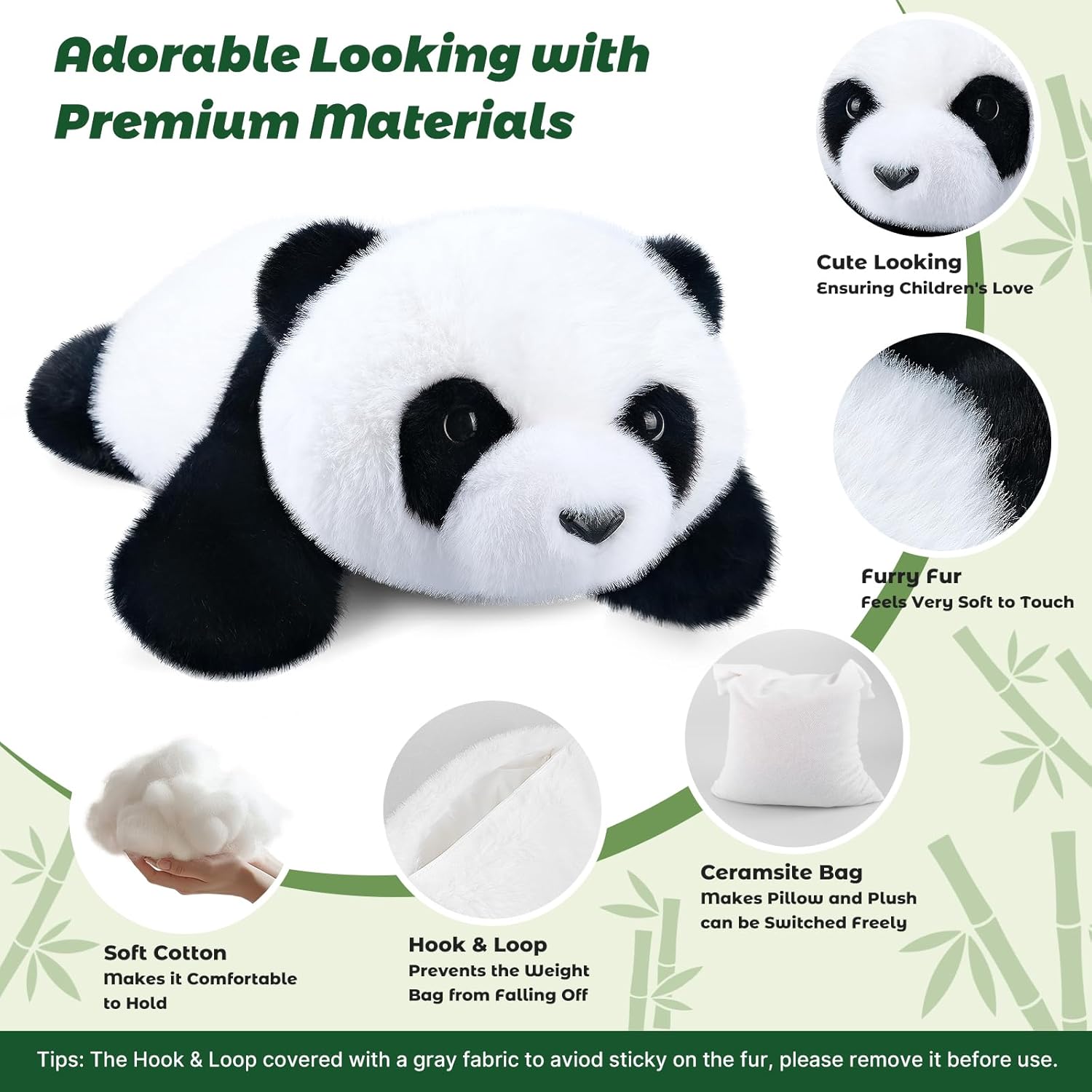 Bobbie Laxi 23 Panda Weighted Plush Toy for Comfort