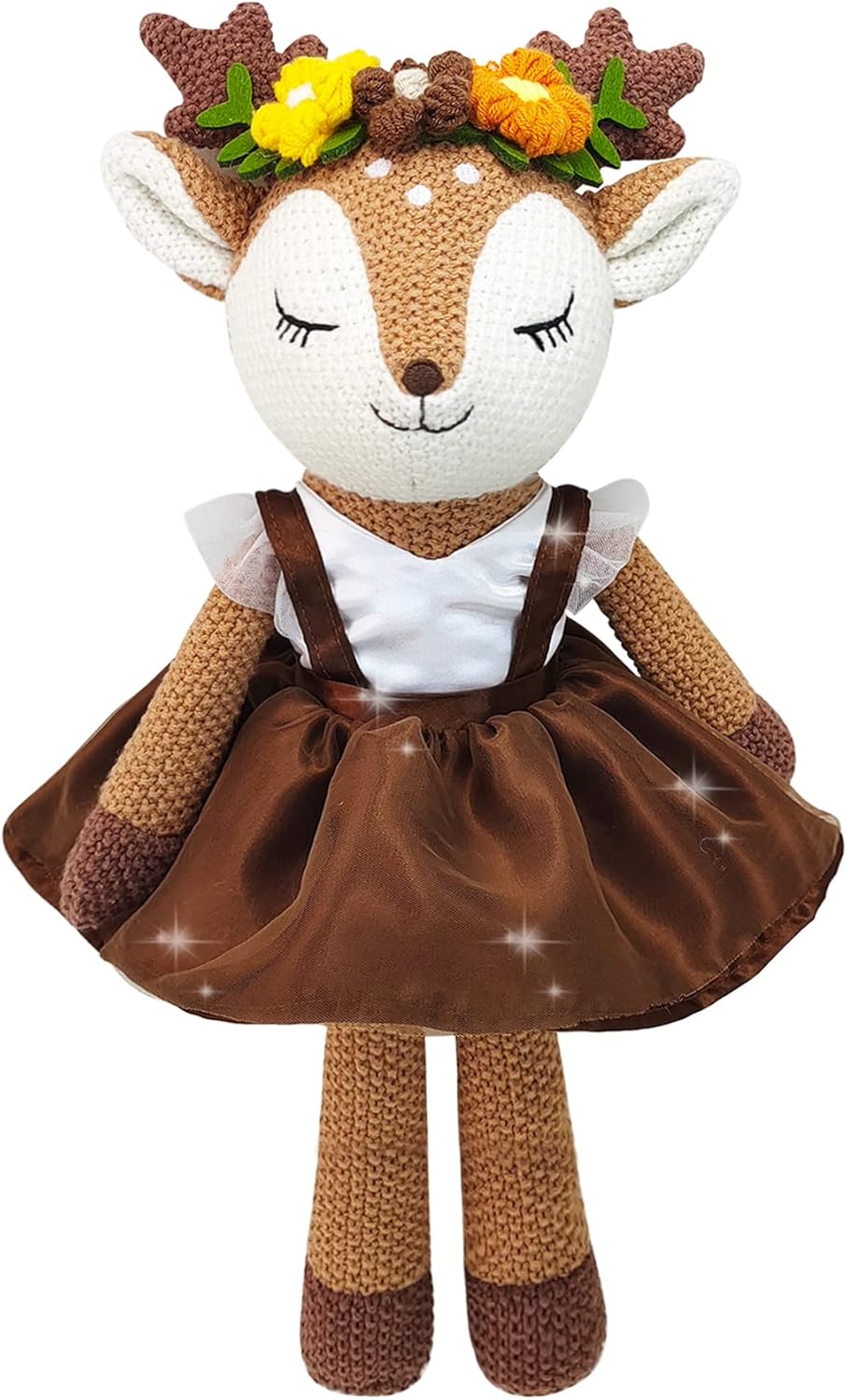 17 Deer Plush Toy Cute Reindeer Ballerina Doll for Kids