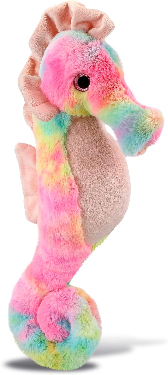 Dolli Bu Rainbow Seahorse Plush Toy - 15 Inches
