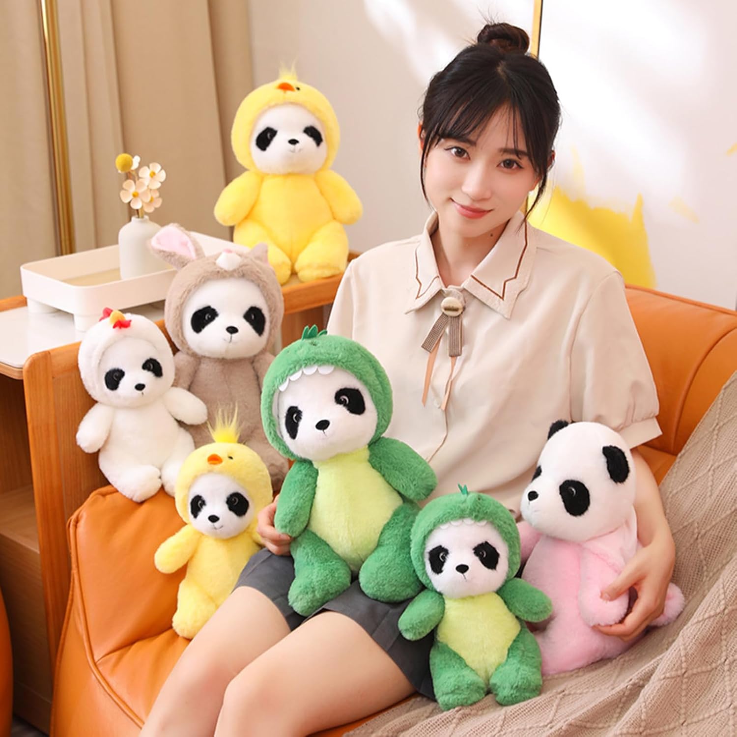 CASAGOOD 12 Inch Stuffed Panda Chick Costume Plush
