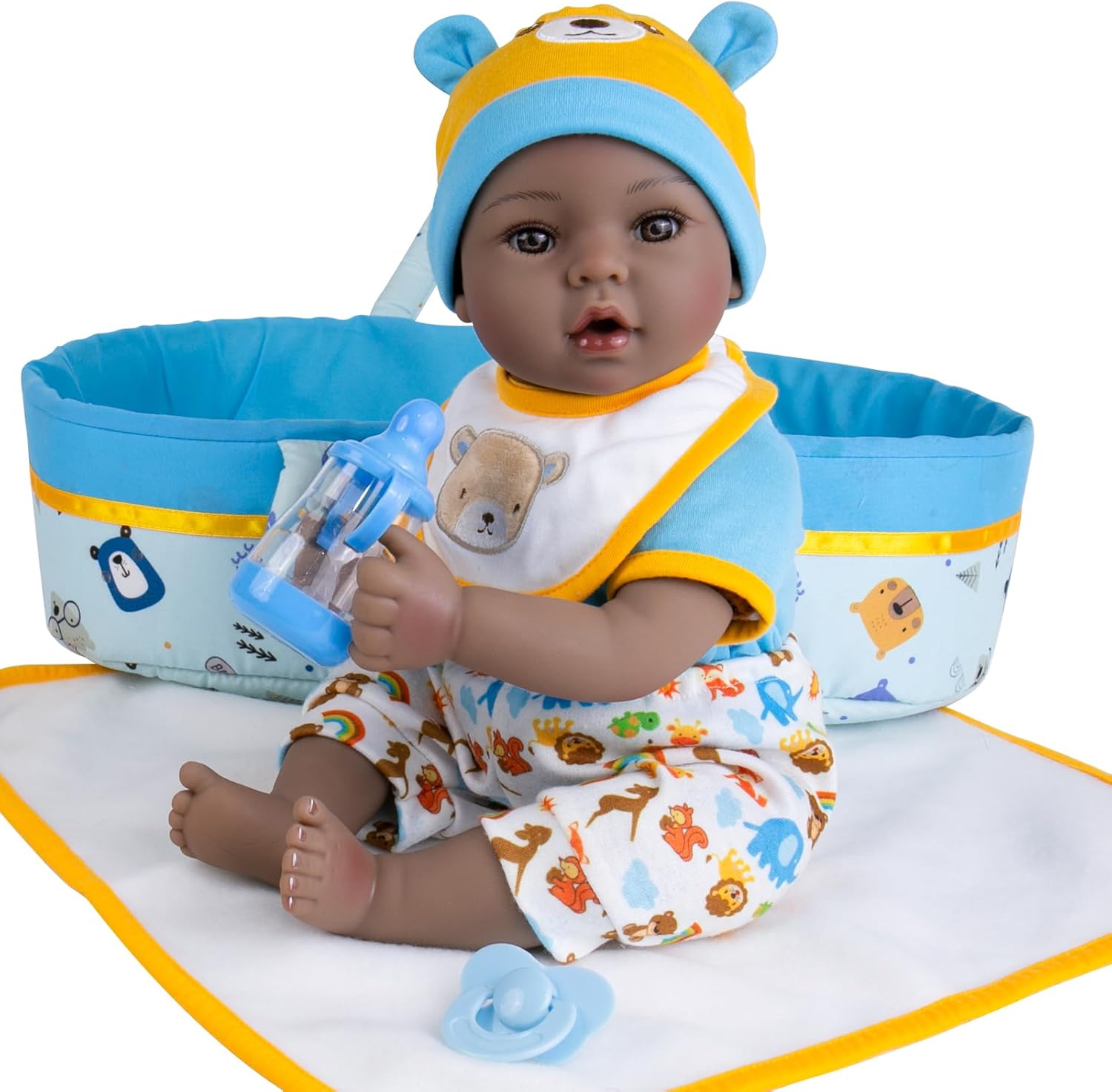 Aori Reborn Baby Boy Doll 18 Inch with 9 Piece Set