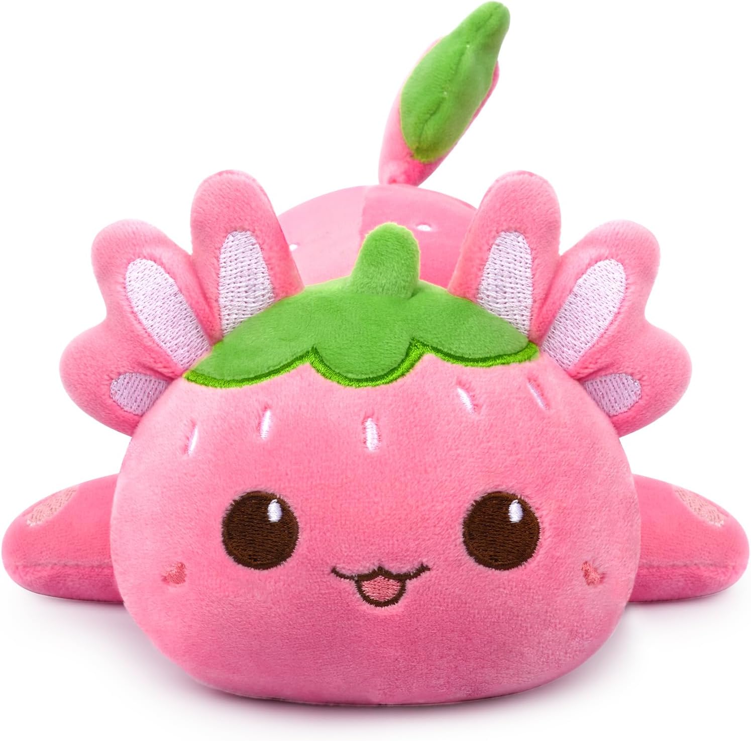 Cute Strawberry Axolotl Plushie Toy 8 Inch