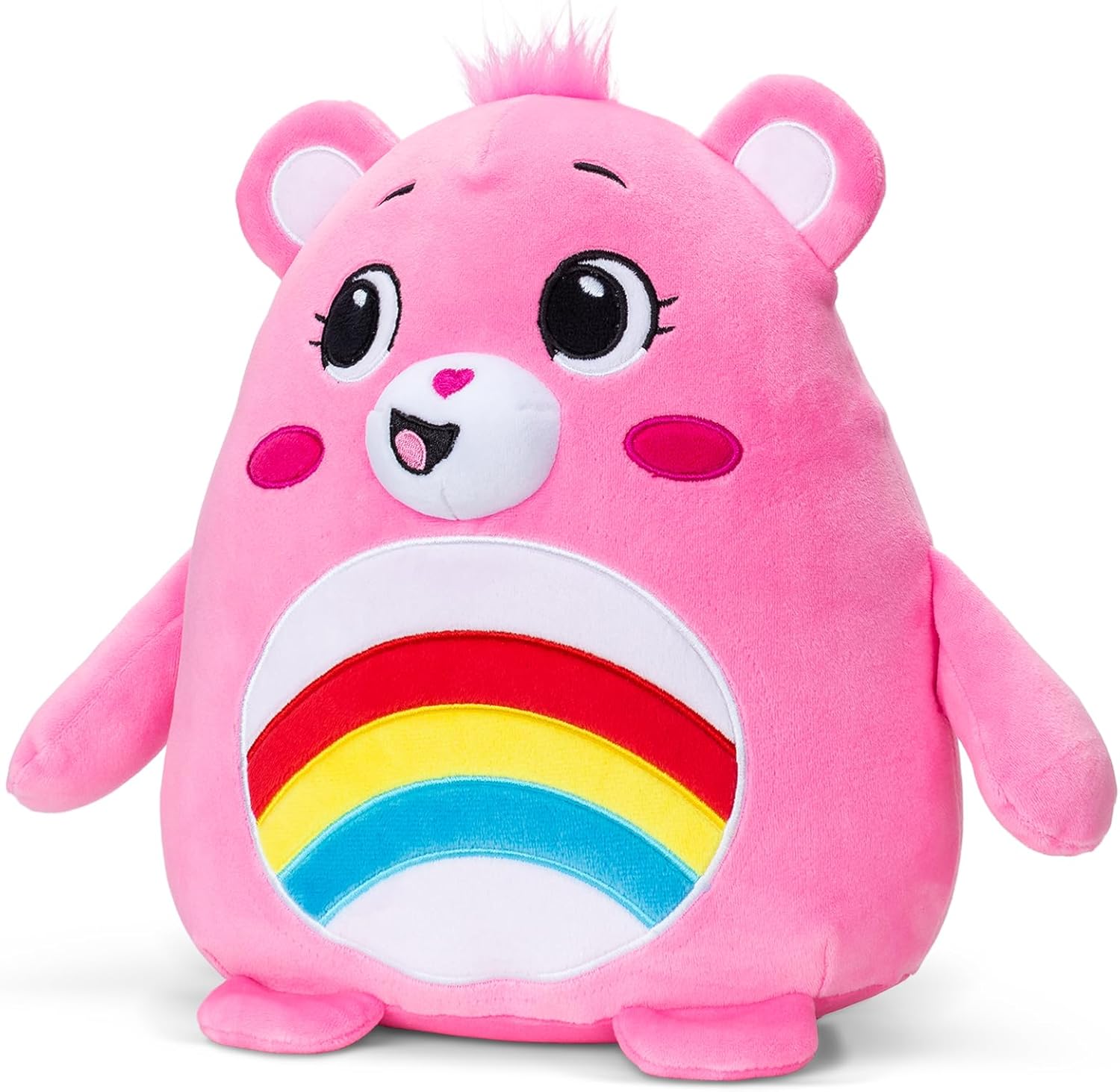 Care Bears Squishy Cheer Bear - 10 Plush Huggable Pink Toy
