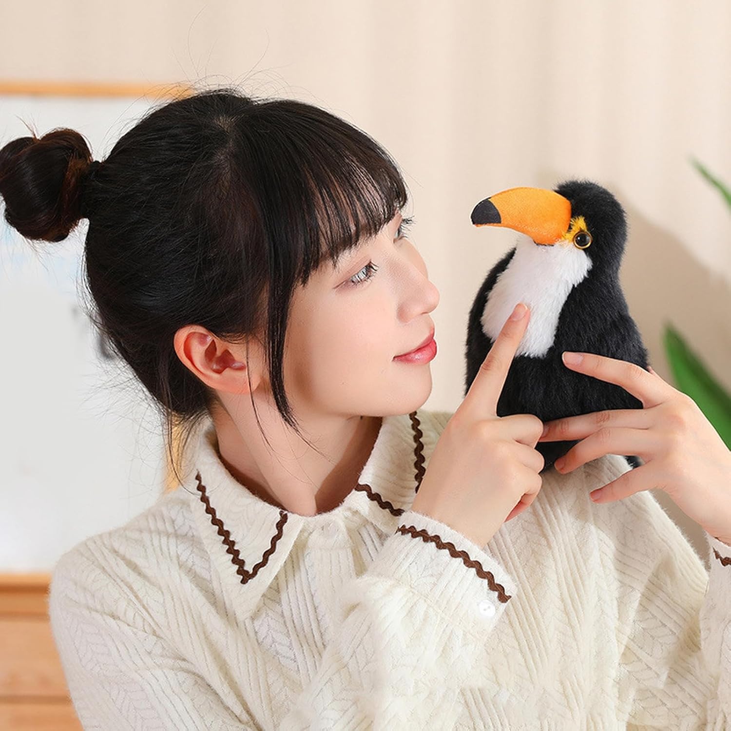 Roadoor Toucan Plush Toy 8 12 Red for Kids