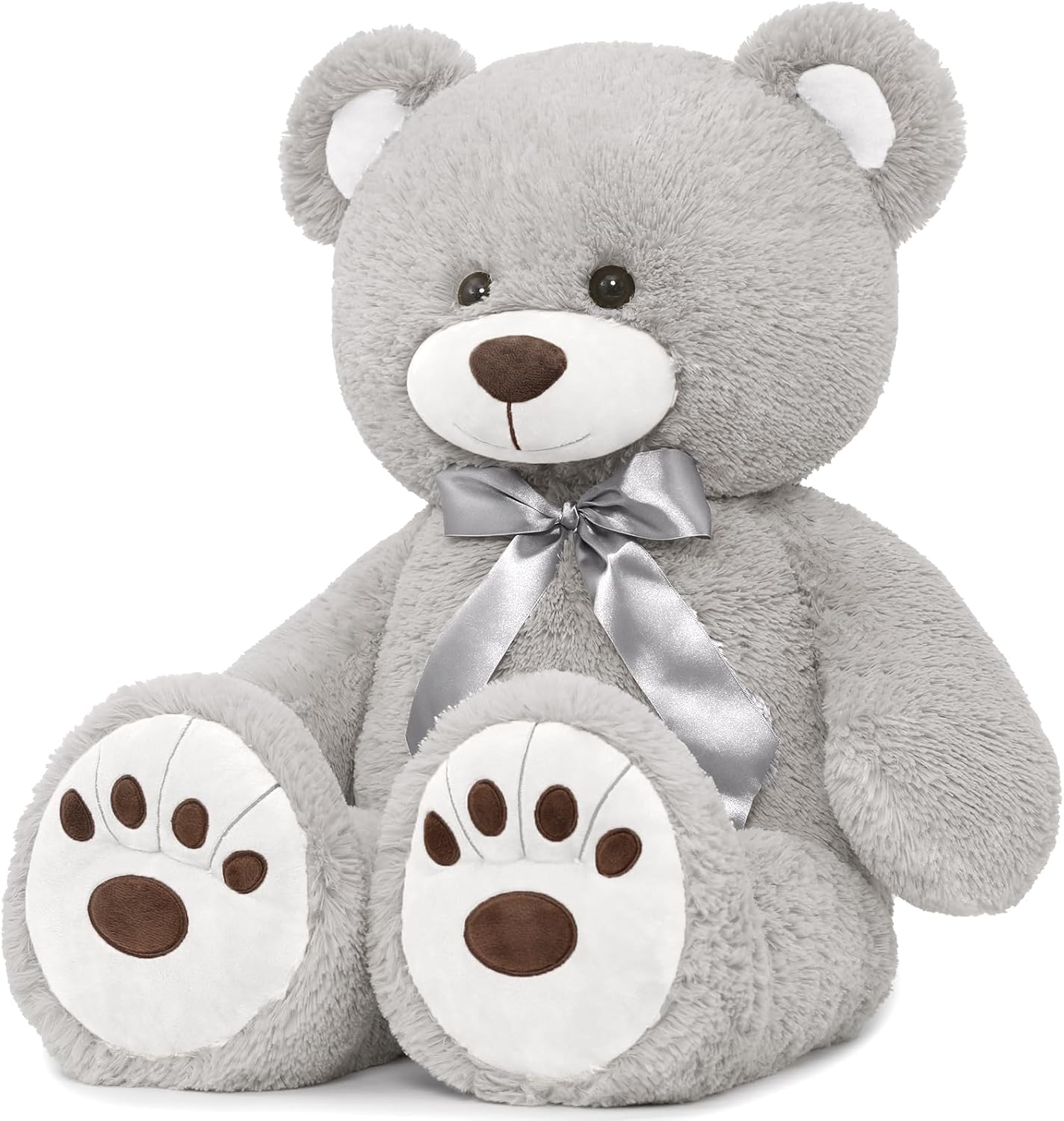 MorisMos 36in Giant Gray Teddy Bear Plush