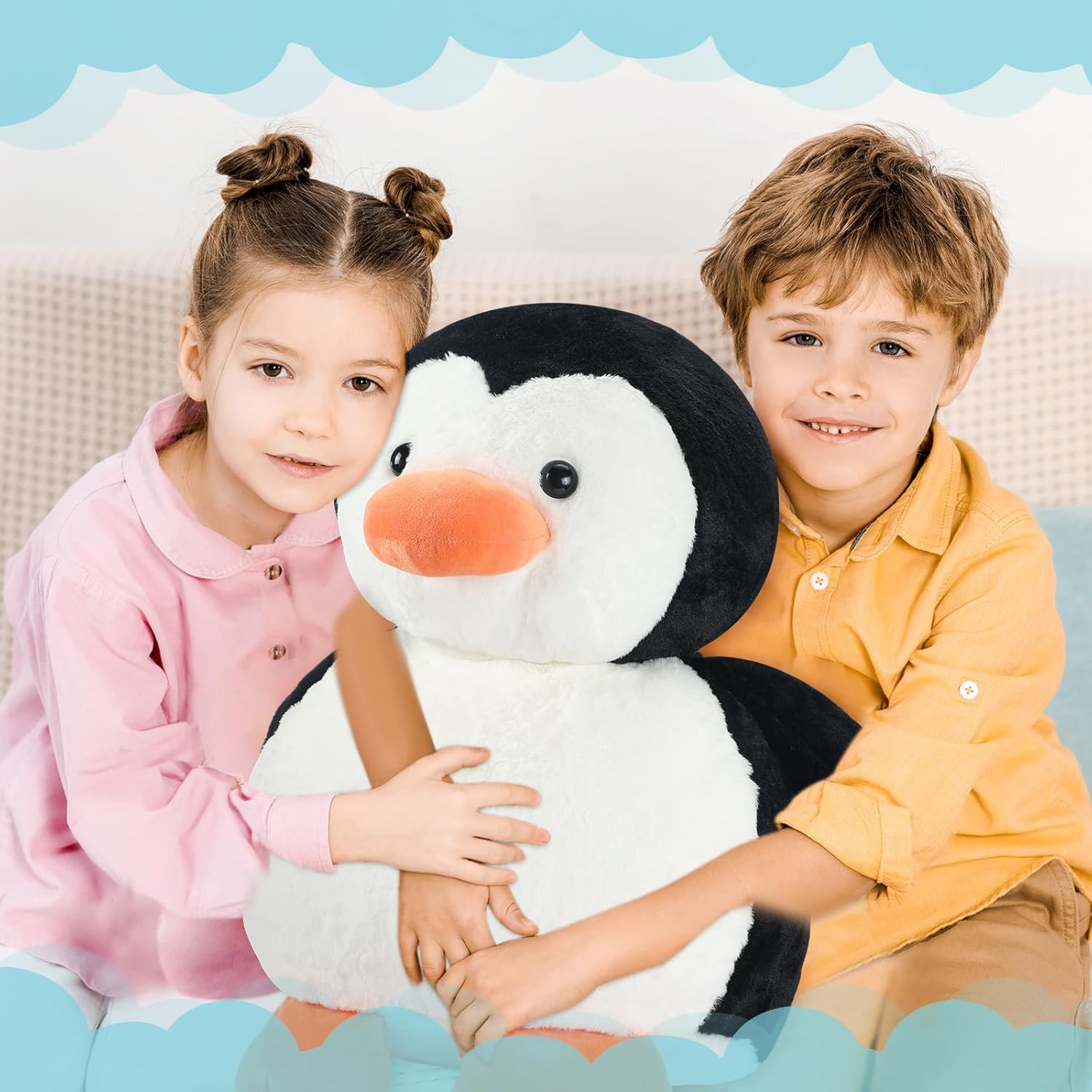 256 Giant Penguin Plush Toy Cuddly Stuffed Animal