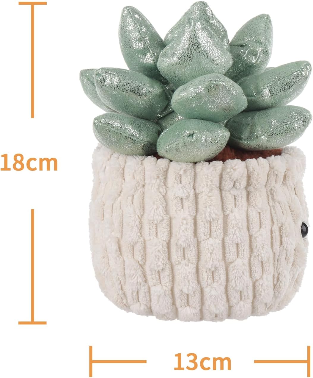 Apricot Lamb Potted Shiny Succulents Plush Stuffed Animal for Kids