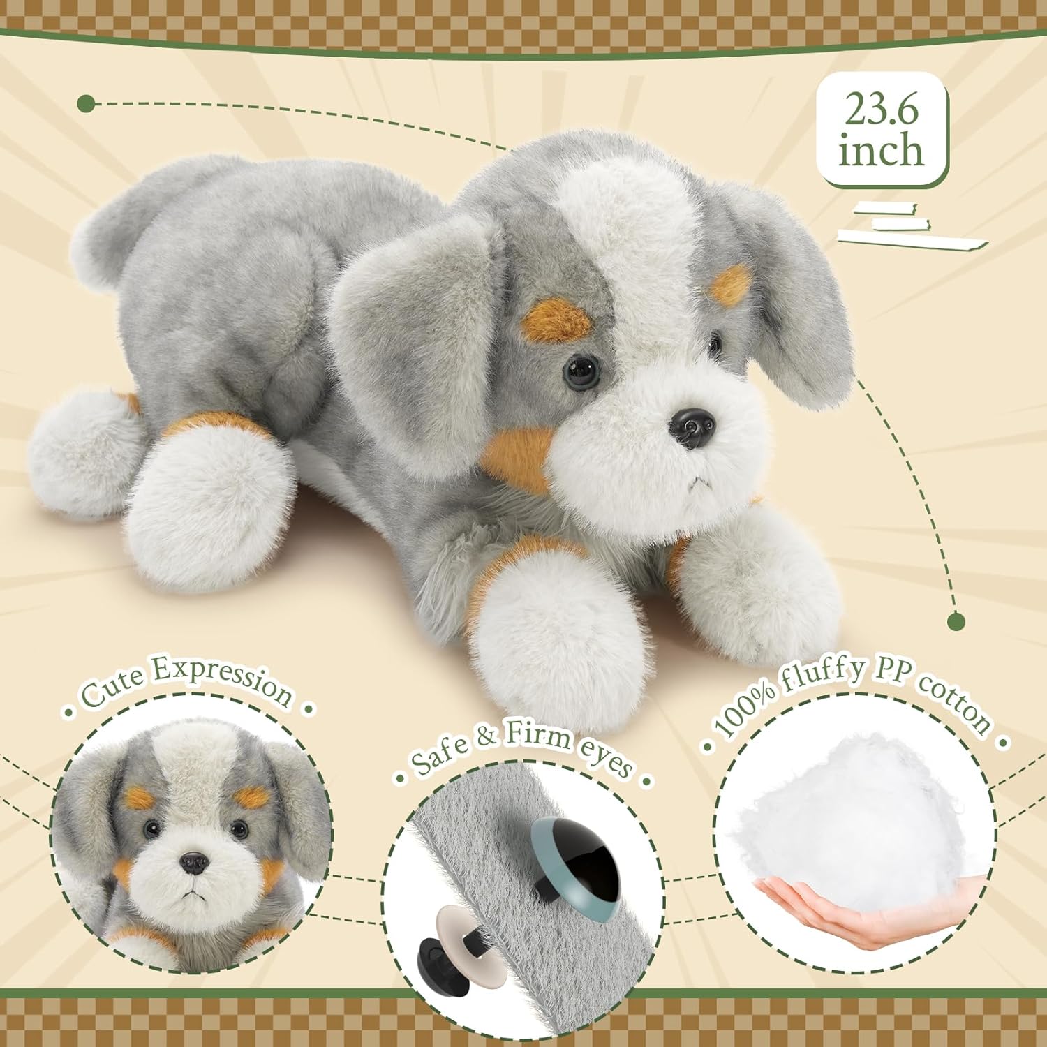 Tezituor 5Pcs Australian Shepherd Plush Set 1