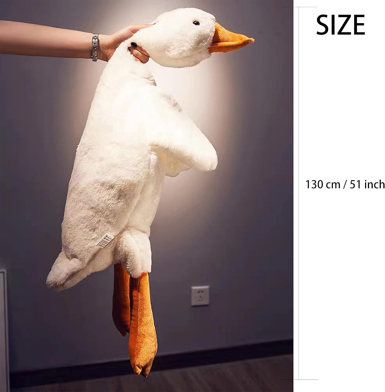 Tanha Large White Goose Plush Stuffed Animal