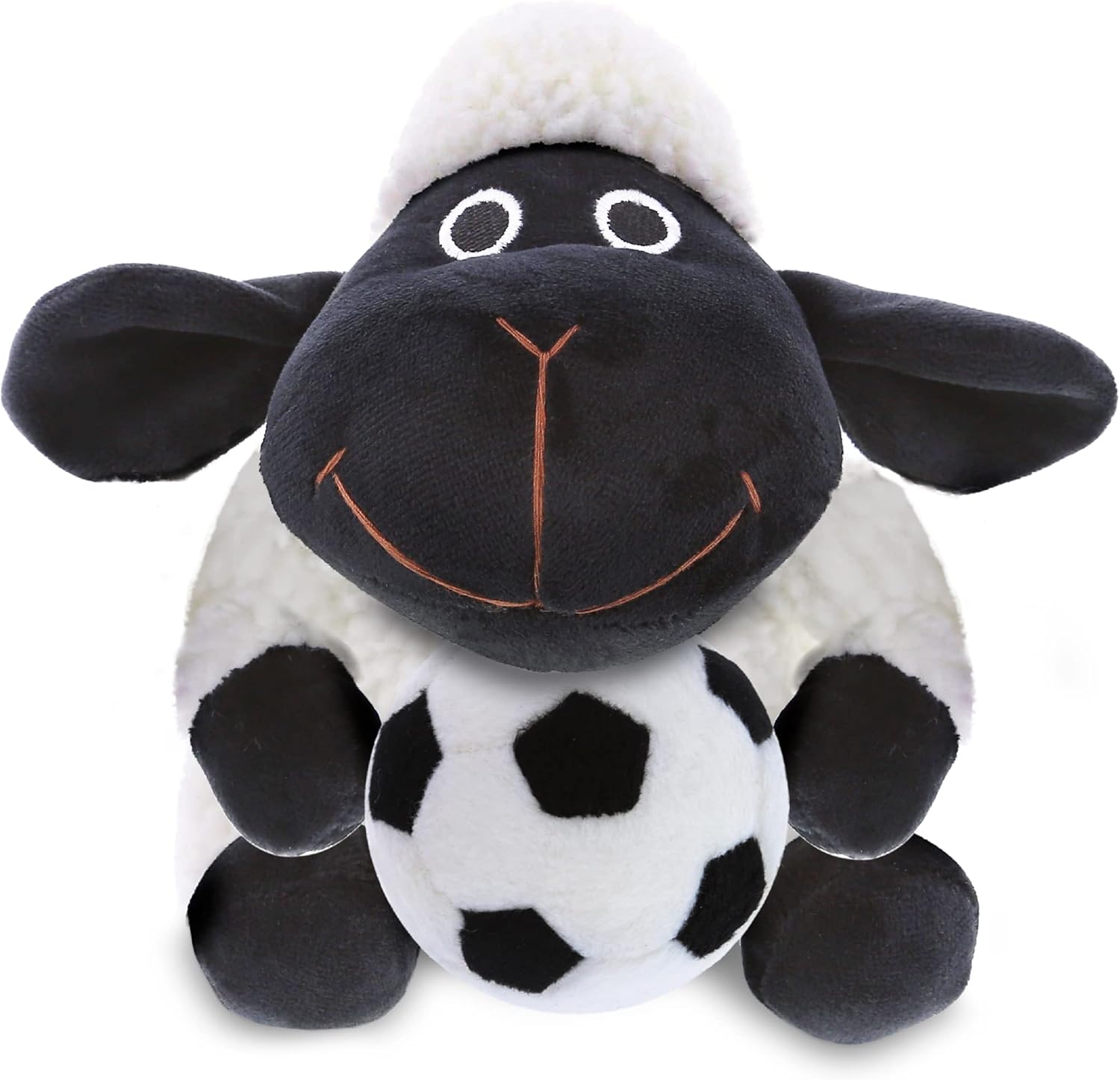 DolliBu Black Nose Sheep Plush with Soccer Ball - 6 Inches