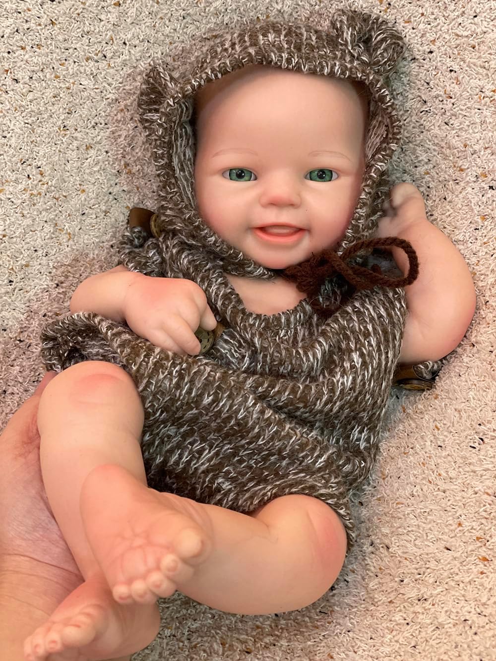 Abenduot 16 Inch Silicone Newborn Baby Boy Doll