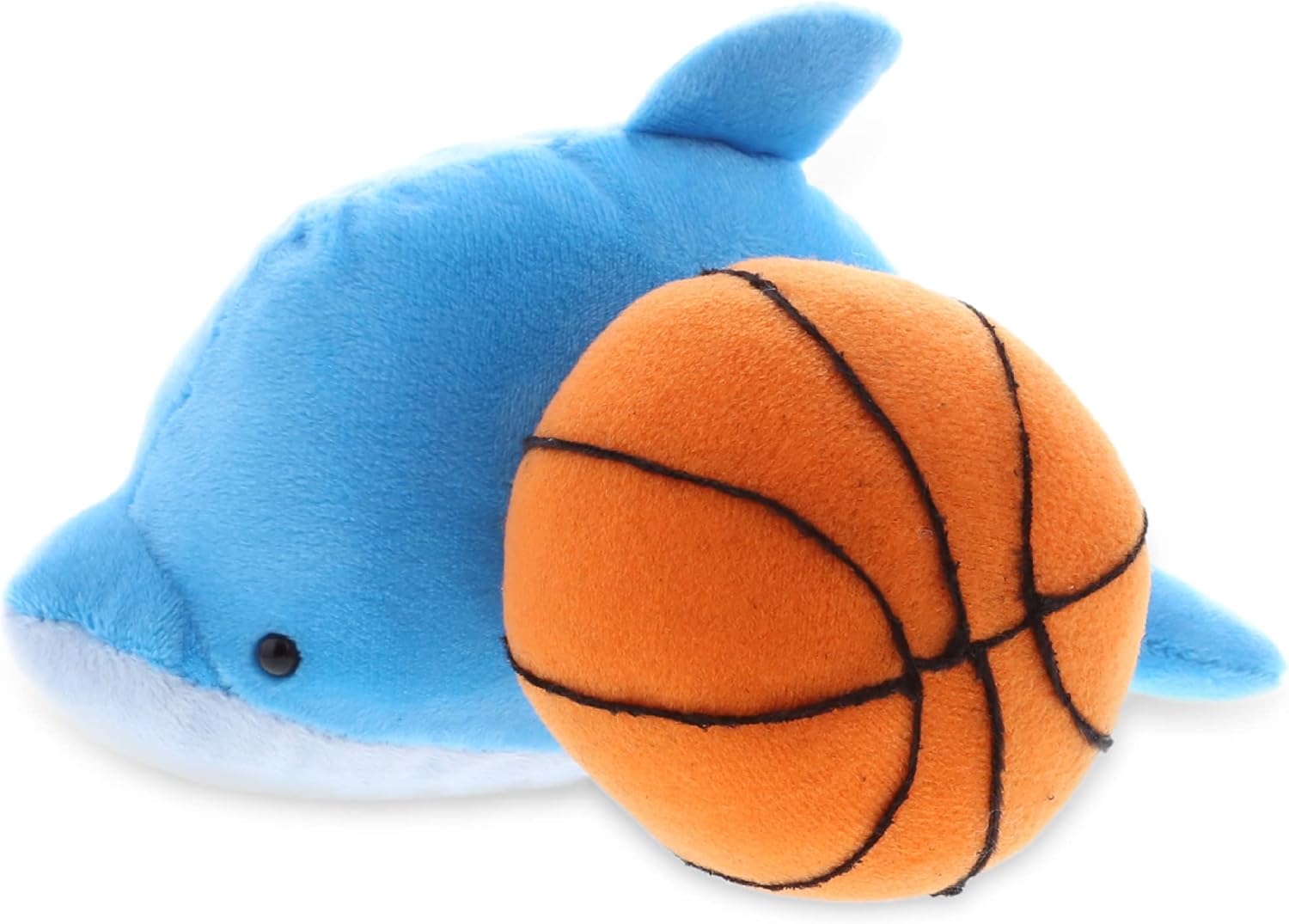 DolliBu Dolphin Plush with Basketball - 6 Inches 1