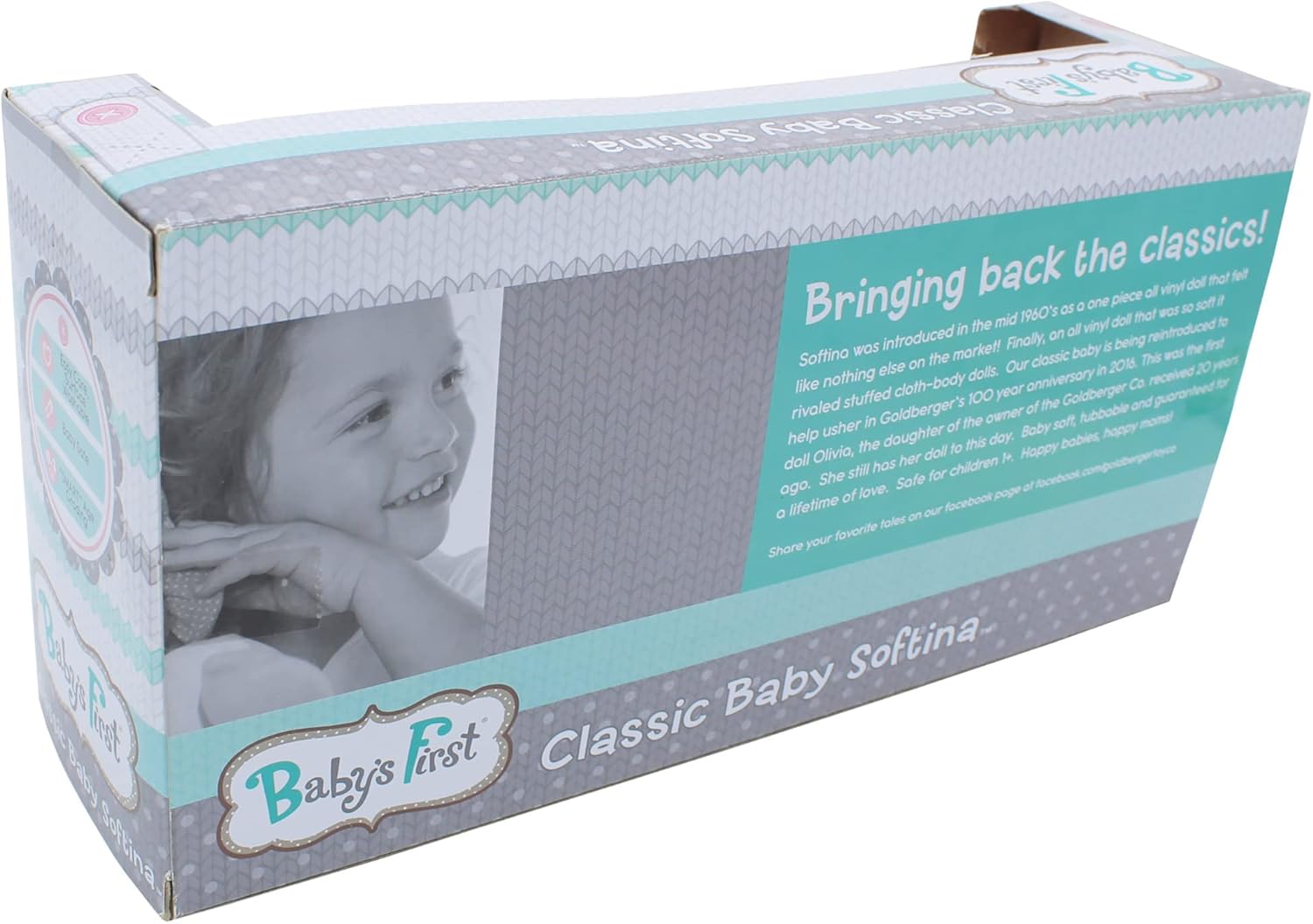 Babys First Bathtime Baby Softina Doll 1
