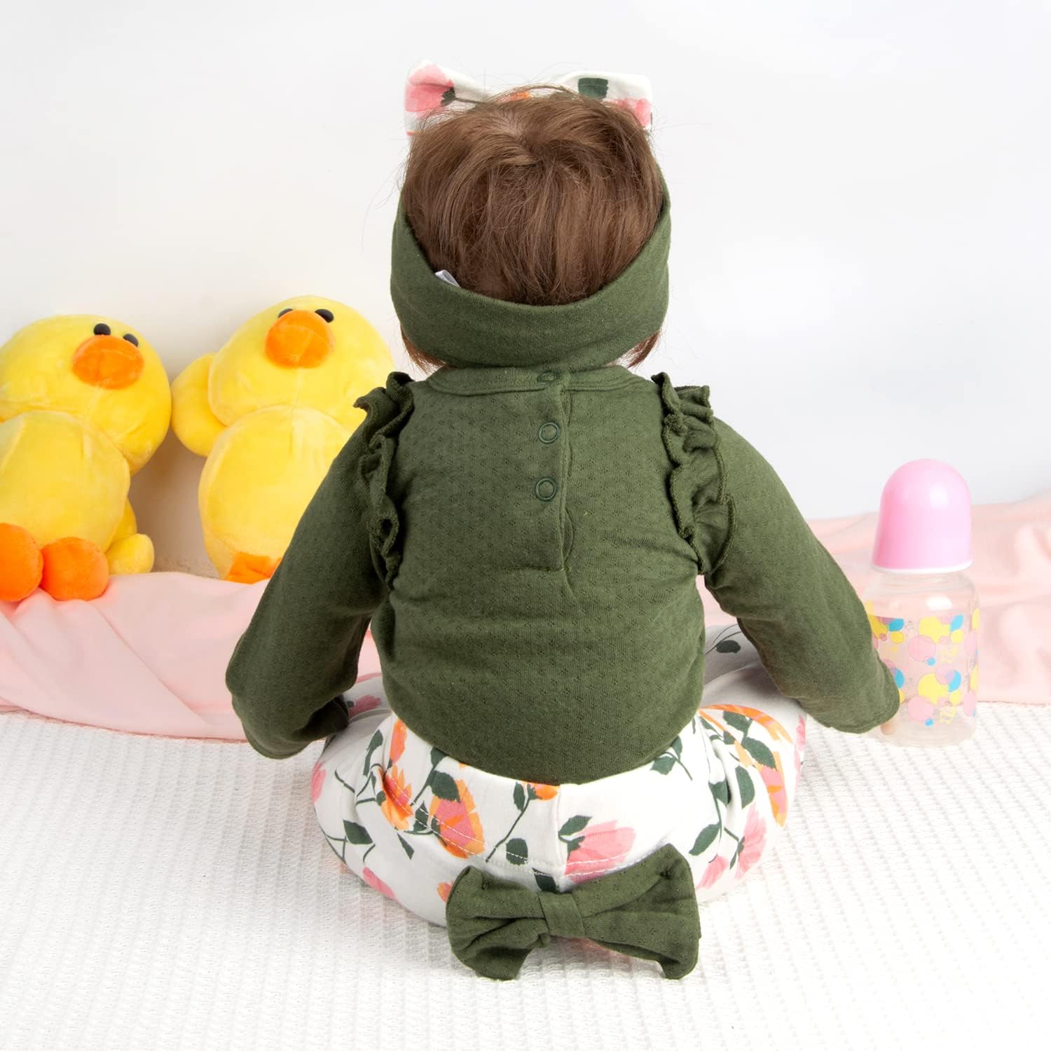 Pedolltree Reborn Baby Doll Army Green 4pcs Set 1