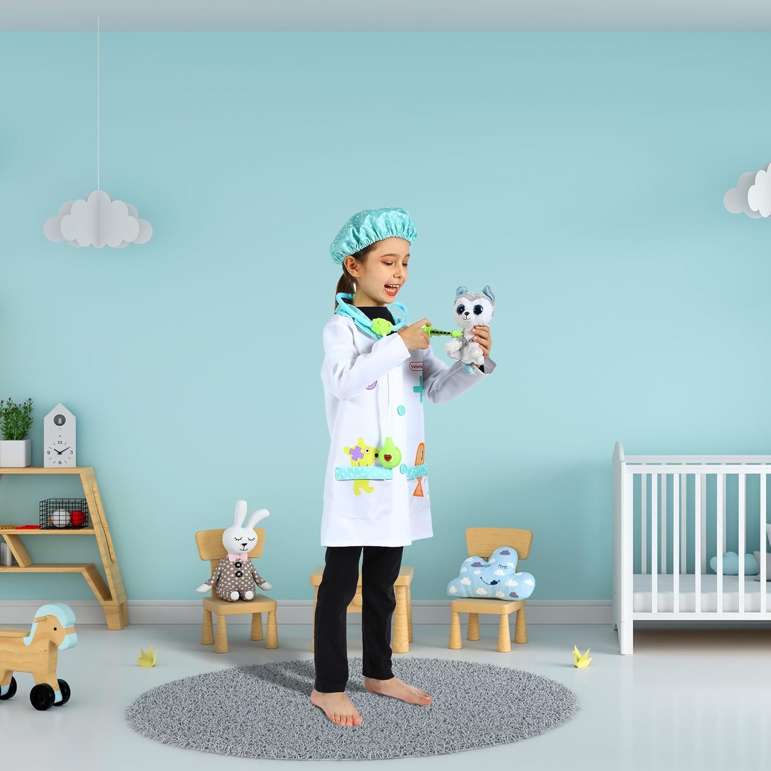 Kids Doctor Costume for Halloween Pretend Play